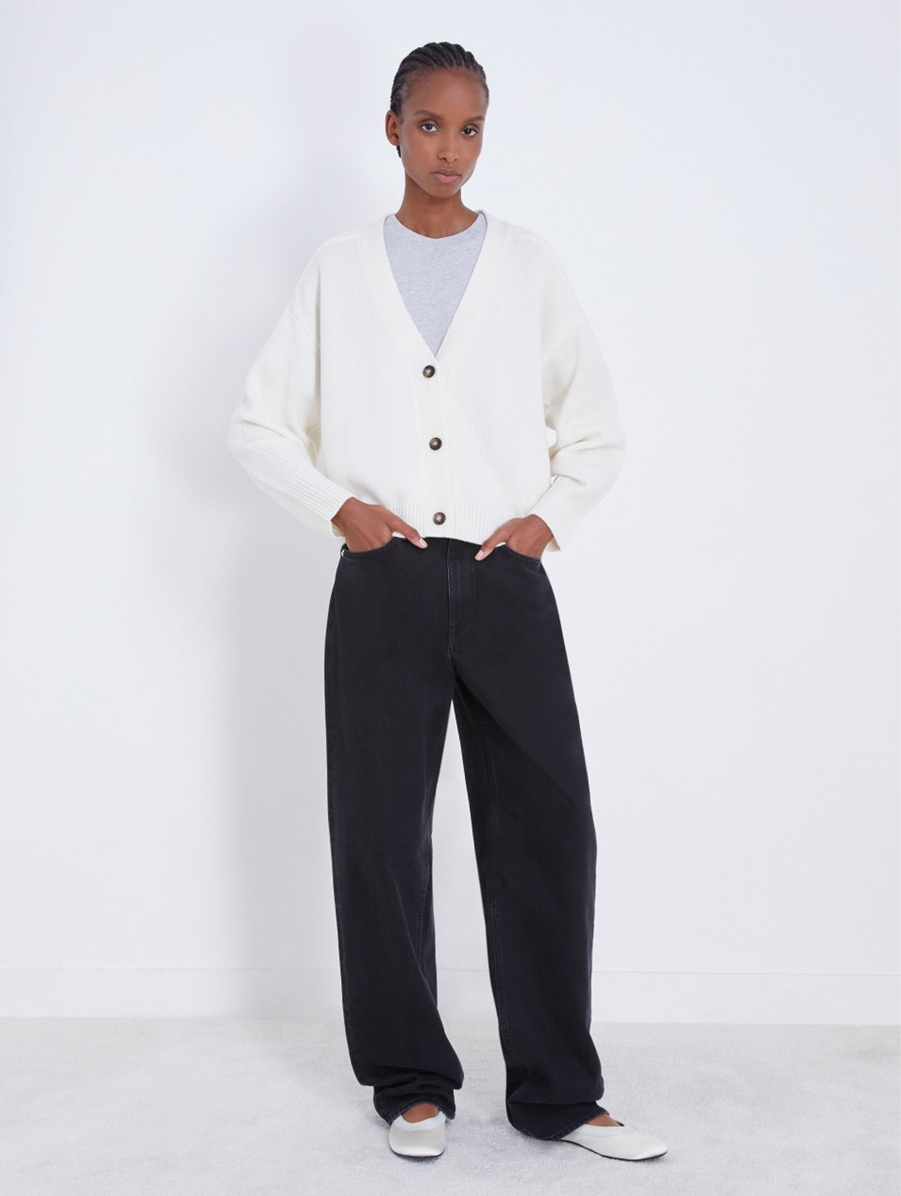 Ivory Zanzibar Cardigan for Women - Soft Knit Open Front Sweater - Perfect for Fall & Winter Layering, Office Wear, and Casual Outfits