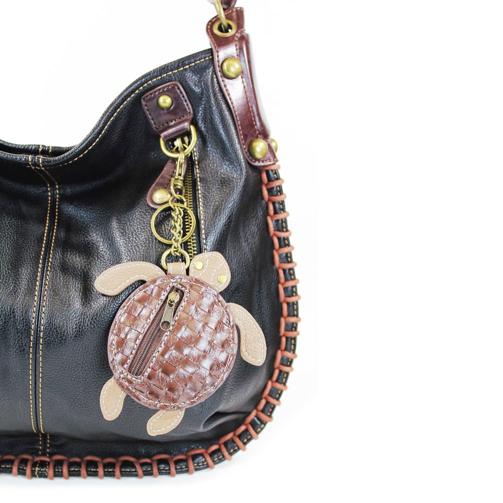 CHALA Stylish Black Hobo & Crossbody Handbag with Turtle Design - Perfect for Work, Travel, and Everyday Use