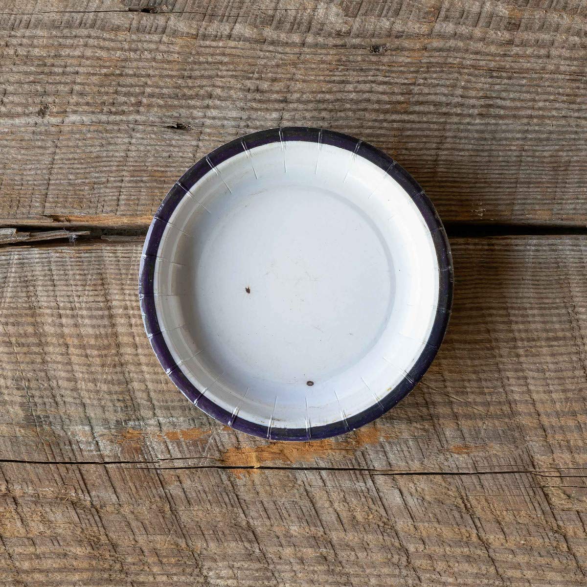 Vintage Enamelware Salad & Dessert Plates - 7-Inch Set of 8 | Park Hill Collection EAP90970 | Perfect for Picnics, Parties & Farmhouse Dining