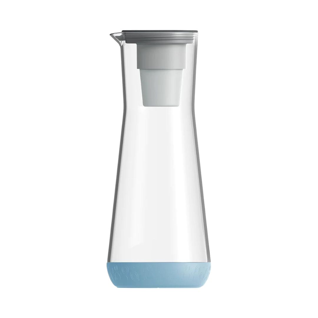 40oz Slim Water Filter Pitcher - BPA Free, Long Lasting Filtration for Clean & Fresh Drinking Water at Home, Office, or Travel