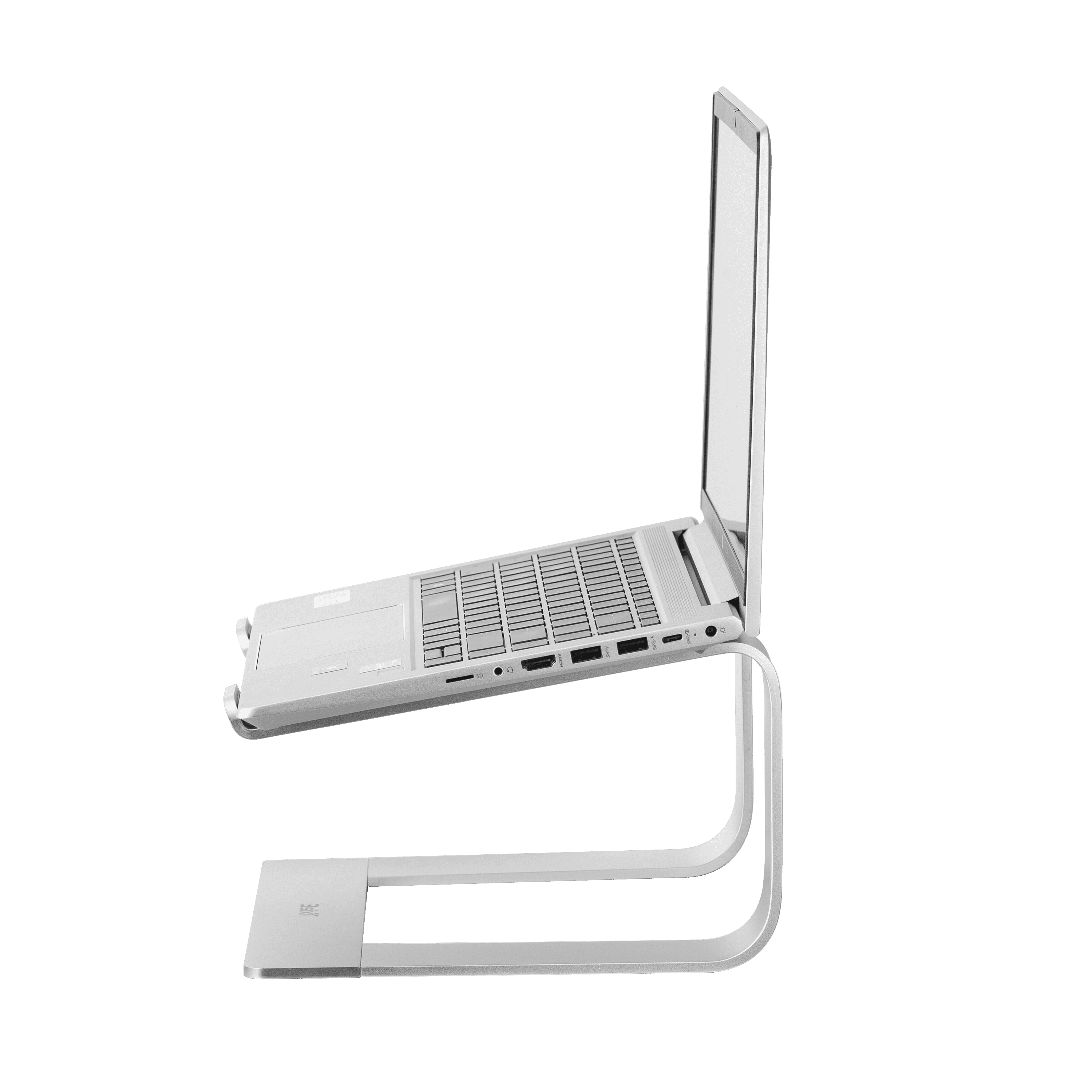 3sixT Adjustable Silver Laptop Stand - Ergonomic & Portable for Home, Office, and Travel Use