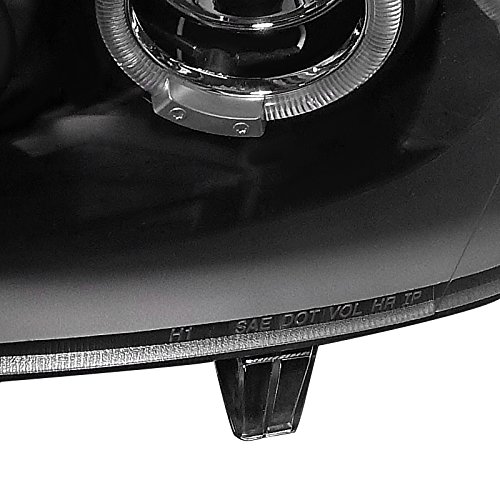 SPEC-D TUNING LHP-MX501JM-TM Black Halo LED Projector Headlights for Mazda Miata MX5 (1990-2005) - High Performance Aftermarket Headlights for Night Driving & Car Upgrades