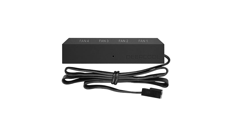 Deep Cool 4 Port PWM Fan Hub FH-04 - High Speed PC Cooling Fan Controller for 3 Pin & 4 Pin Fans | Perfect for Gaming PC, Workstation & Server Cooling Systems