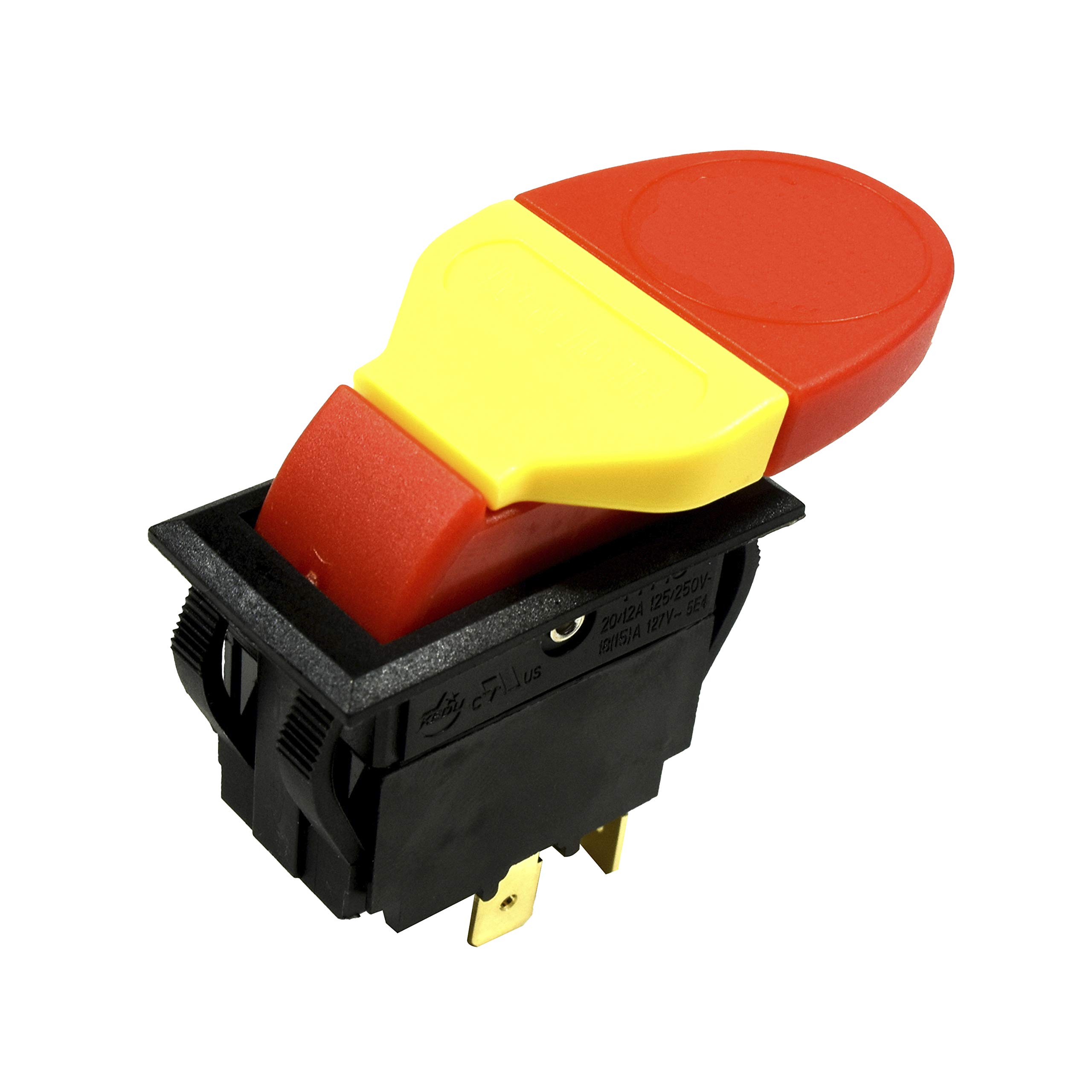 HQRP On/Off Paddle Switch Compatible with Dewalt, Rockwell, Hitachi & More Power Tools - UL Listed Replacement for Planers, Band Saws, Drill Presses & Table Saws - Perfect for Woodworking Shops & DIY Projects