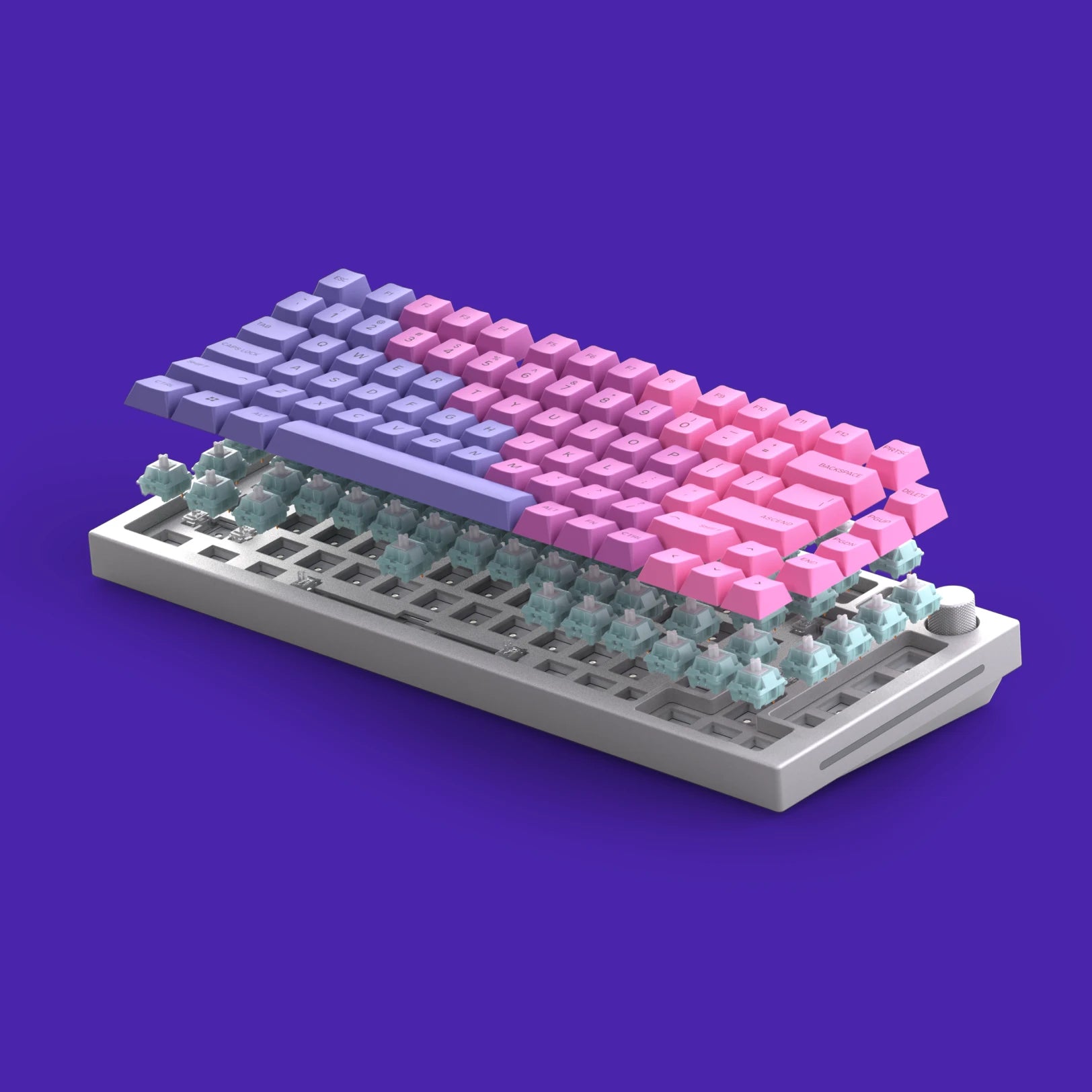 GMMK PRO 75% Hot-Swappable Mechanical Keyboard Barebones Kit - Compact Gaming & Typing for PC, Mac, and Workstations