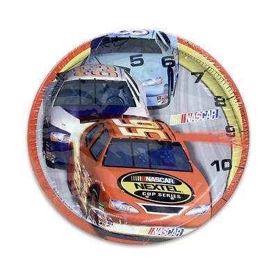 NASCAR Racing Themed Dessert Plates - Set of 8 for Birthday Parties, Game Day Snacks & Themed Events