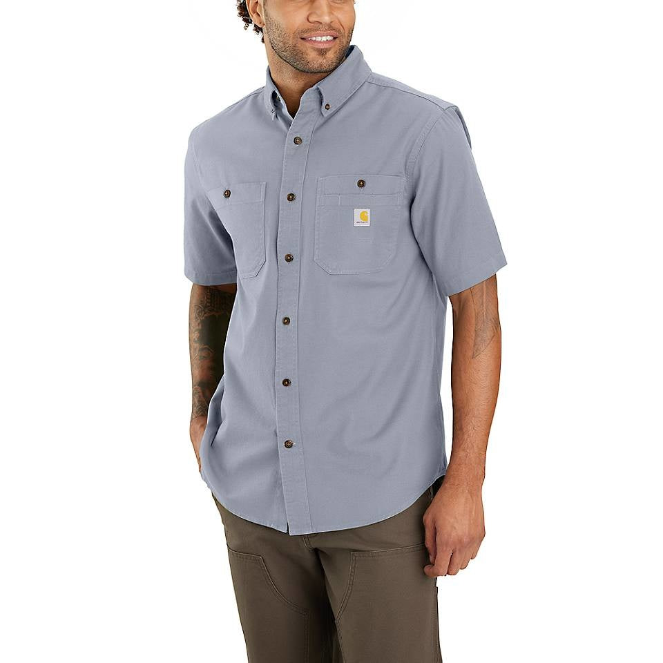 Carhartt Rugged Flex® Relaxed Fit Midweight Canvas Short Sleeve Work Shirt 103555 - Durable Comfort for Construction, Landscaping & Outdoor Work