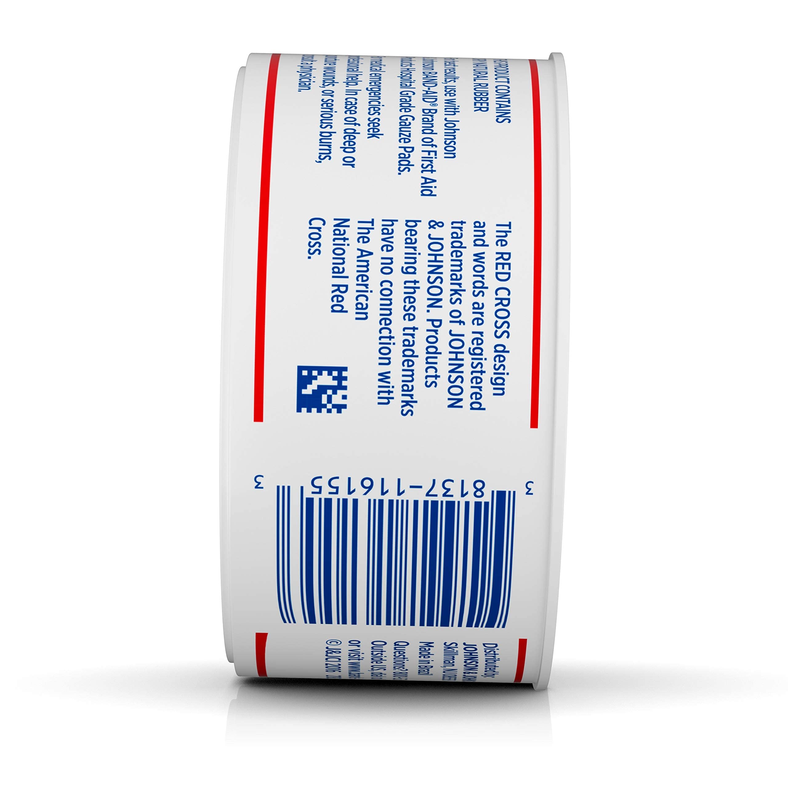 Johnson & Johnson Band-Aid 1 Inch Heavy Duty Waterproof First Aid Tape - 10 Yard Roll (24 Pack) for Wound Care, Sports Injuries & Outdoor Activities