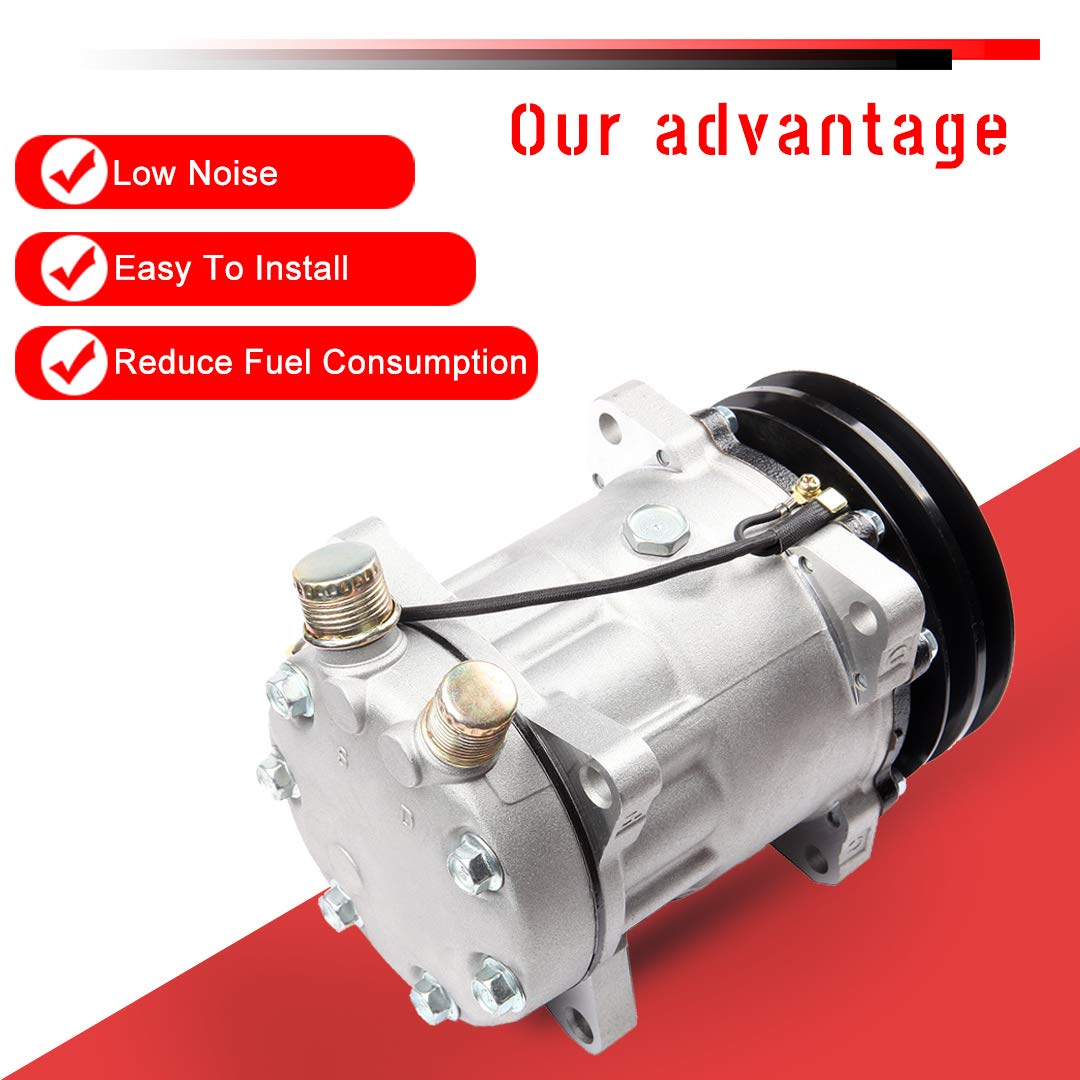 High-Performance Air Conditioning Compressor for Hyundai Excel | Jeep Wagoneer | Mazda 626 | Mercury Tracer (1982-1995) - Direct Replacement AC Compressor for Smooth Cooling in Summer Driving