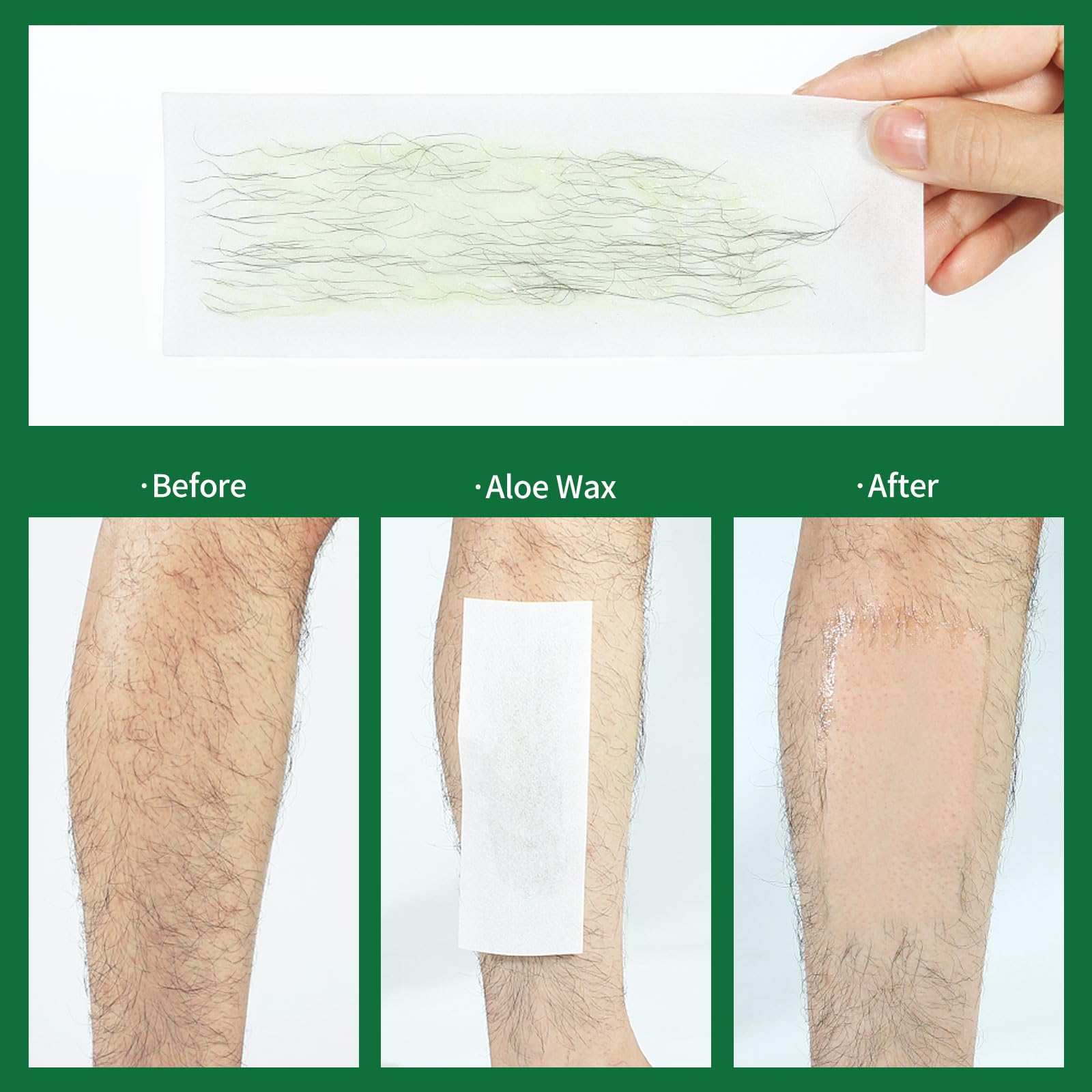 Aloe Roll-On Waxing Kit for Sensitive Skin - Hair Removal Wax Warmer for Arms, Legs & Body - At-Home Waxing Kit for Women & Men - Perfect for DIY Spa Days & Smooth Skin Care