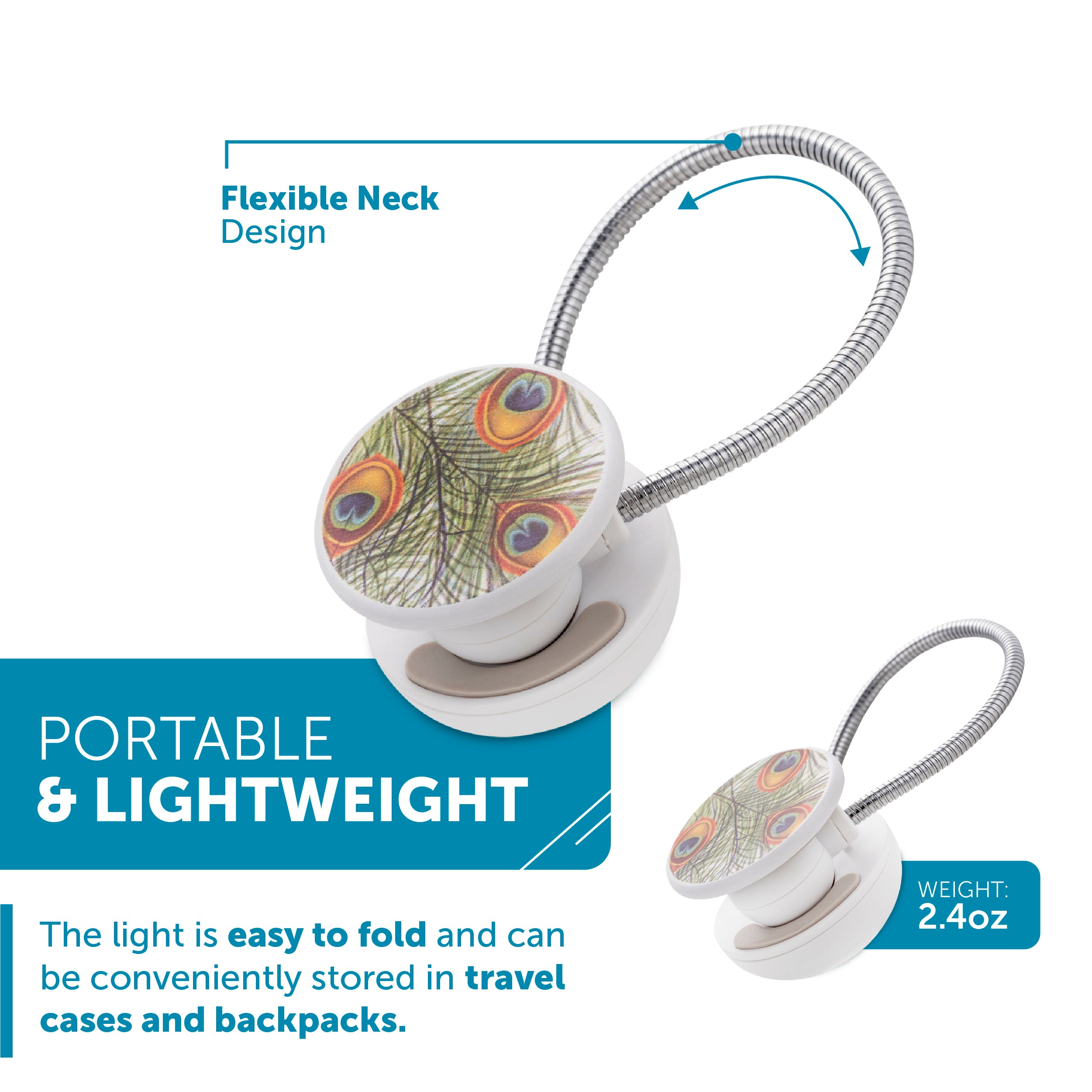 USB Rechargeable Clip-On Book Light for Reading in Bed - Perfect for Nighttime Reading, Travel, and Studying