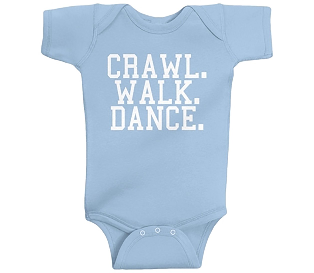 Southern Designs Crawl Walk Dance Baby Romper - Pink or Blue - Soft Cotton Outfit for Infants & Toddlers - Perfect for Playtime, First Steps & Photo Shoots