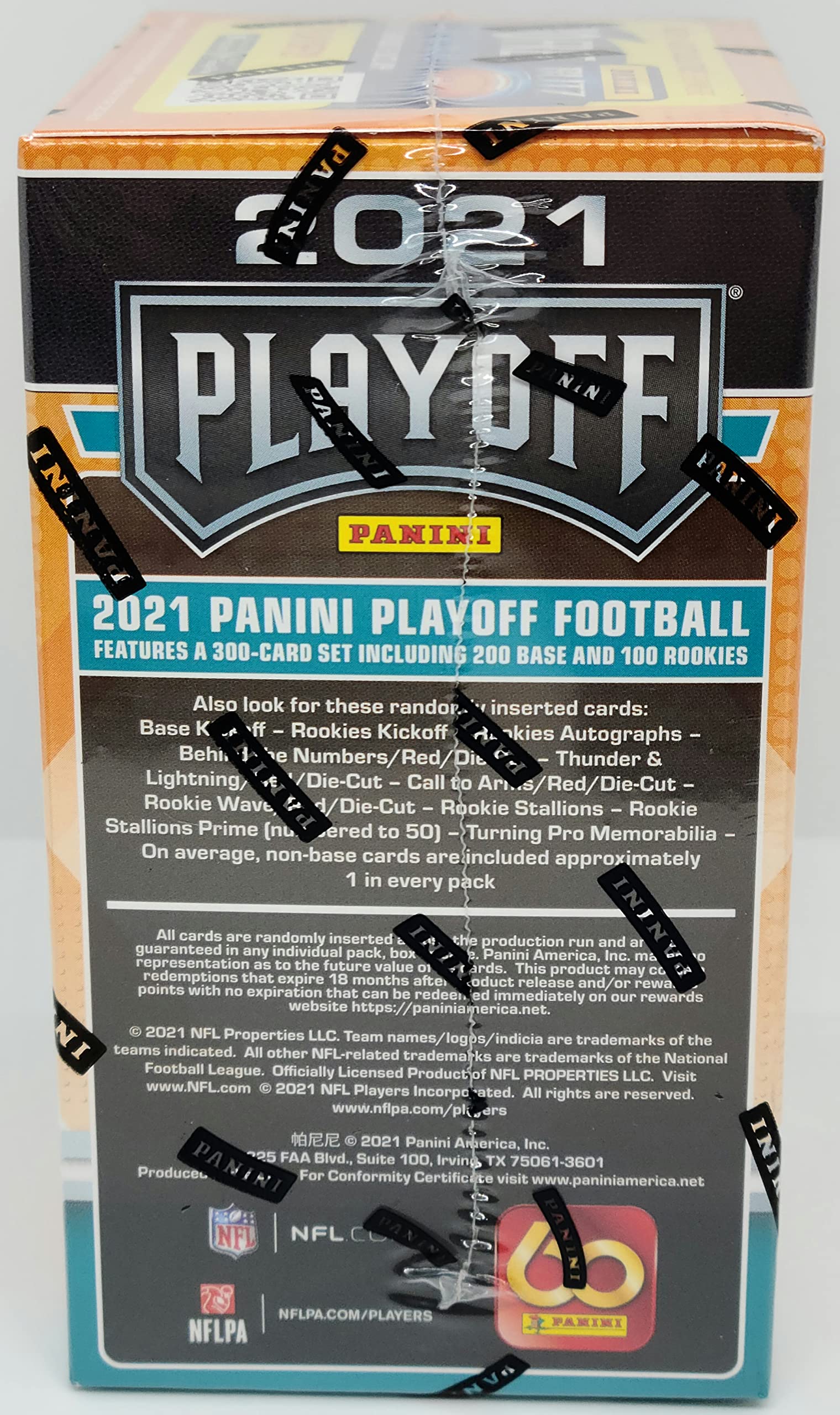 2021 Panini Playoff Football Trading Cards Blaster Box - 56 Cards per Box | NFL Collectibles for Sports Fans & Card Collectors - Perfect for Trading, Gifting, and Displaying