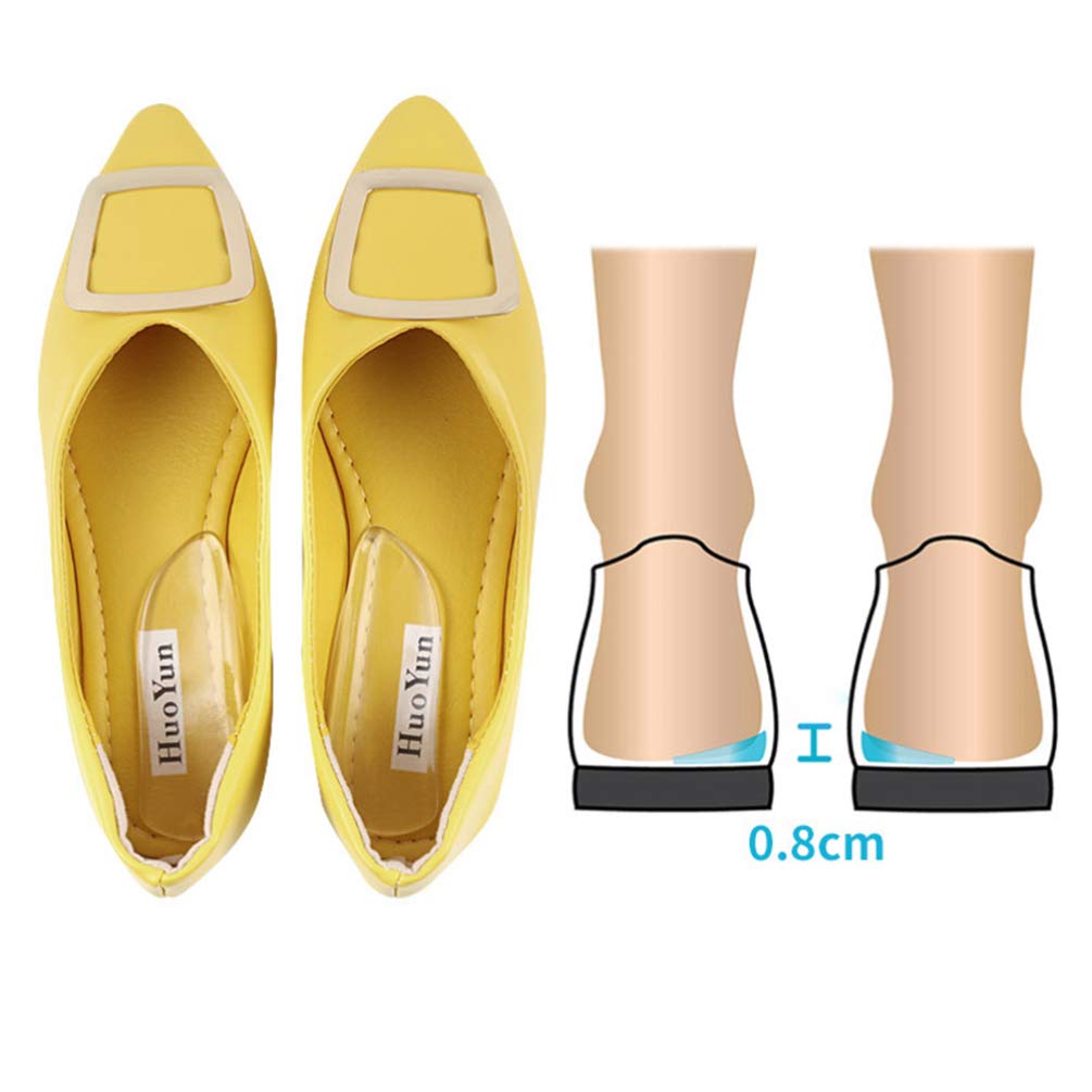 Orthotic Gel Insoles for Heel Pain Relief - Silicone Cushioned Shoe Inserts for Comfort & Support - Perfect for Running, Walking & Standing All Day