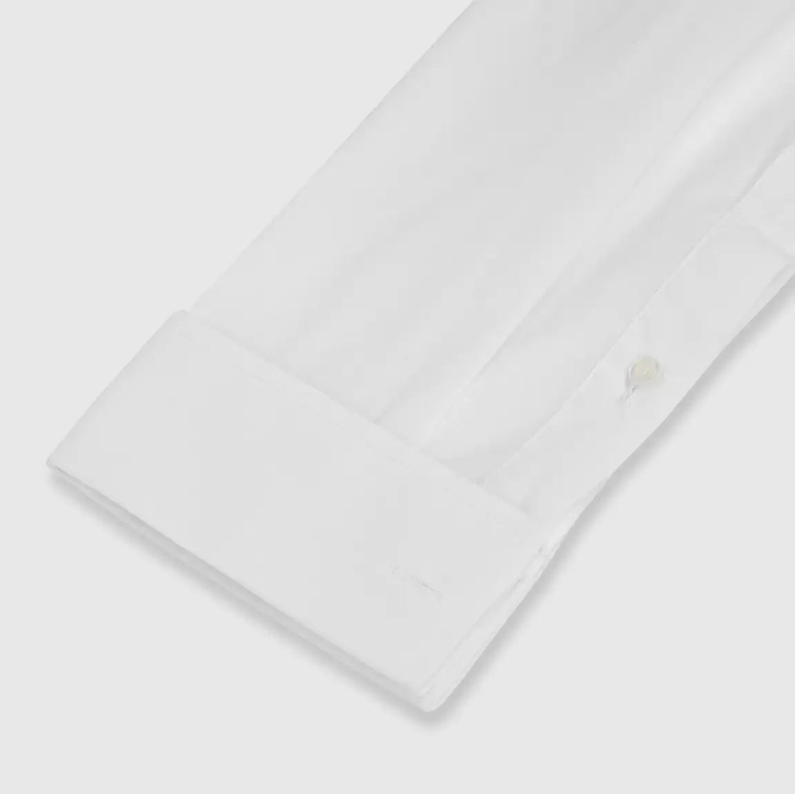 LA Smith White Modern Fit Wing Collar Dress Shirt for Men - Premium Formal Business Attire for Weddings, Interviews & Office Wear