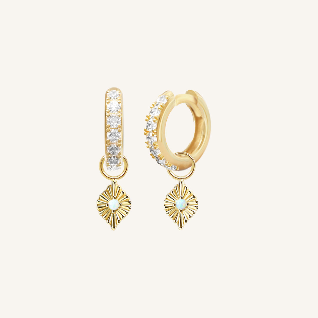 Elegant Pillar Crystal Hoop Earrings for Women - Sparkling Cubic Zirconia Studs for Party, Wedding & Everyday Wear
