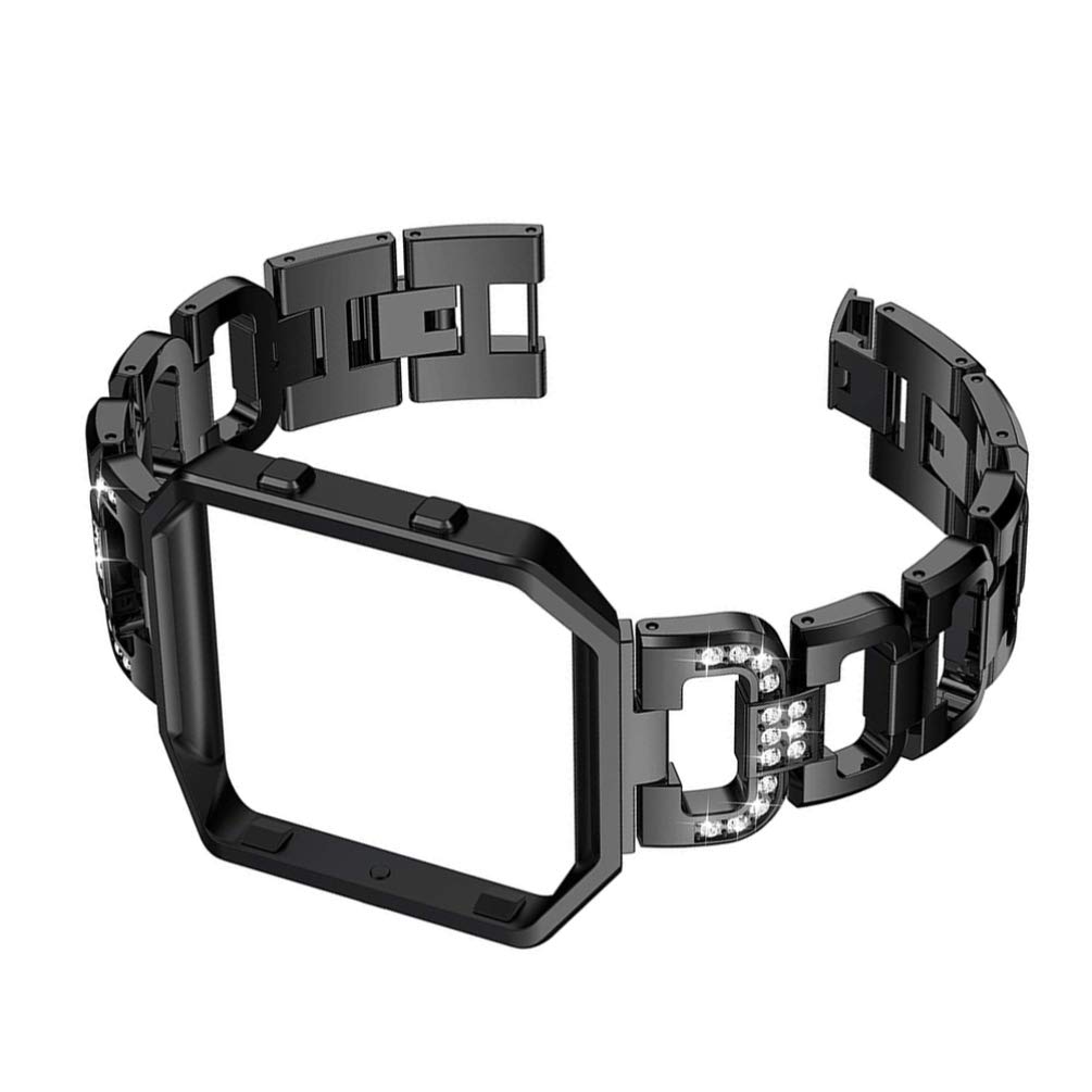Hemobllo Rhinestone Smartwatch Band - Elegant Metal Replacement Strap with Crystal Accents for Apple Watch & Samsung Galaxy Watch - Perfect for Parties, Weddings & Formal Occasions