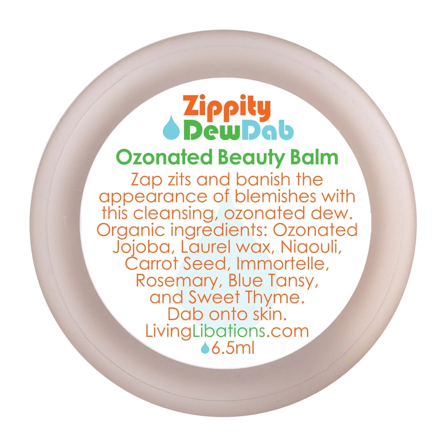 Zippity DewDab Ozonated Beauty Balm - Organic Skincare for Face & Lips - Perfect for Dry Skin Care & Nighttime Routine