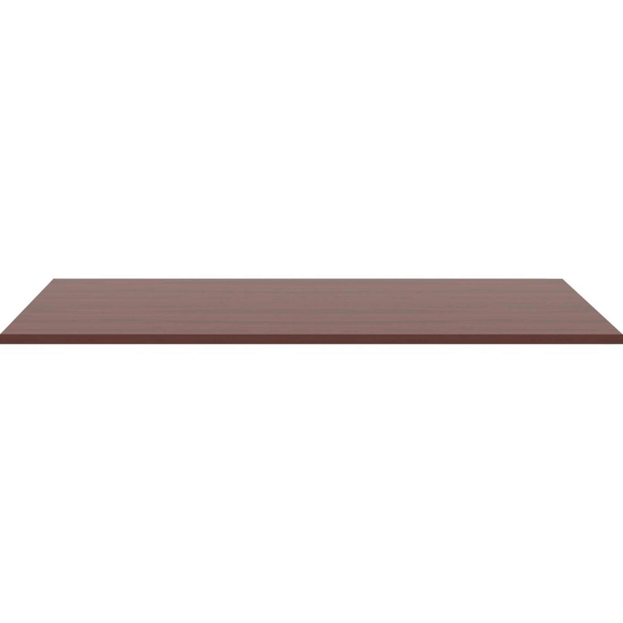 Lorell Relevance Series Mahogany Laminate Office Desk - Modern Home & Business Workspace Furniture for Office, Study Room & Conference Room