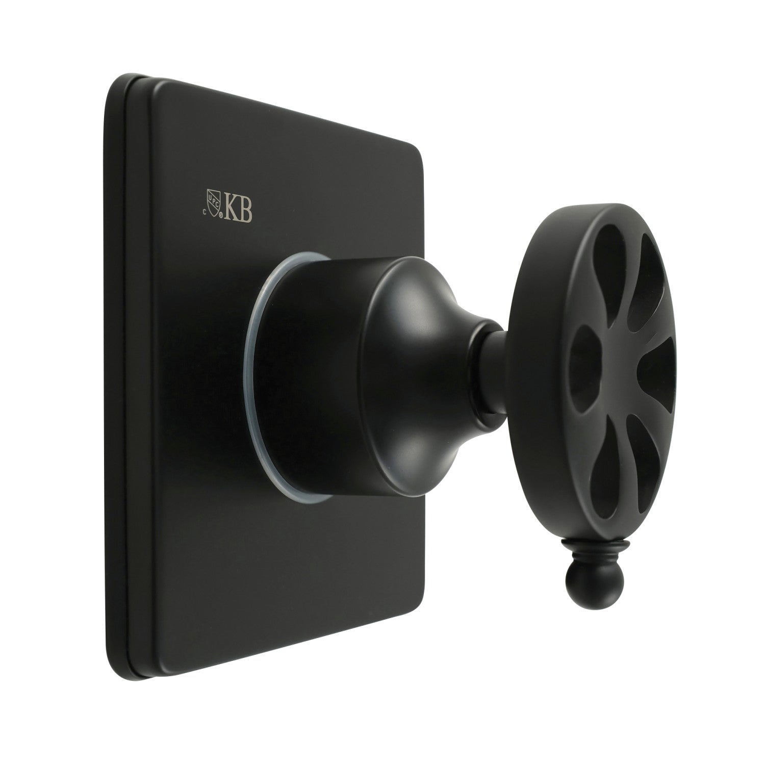 Belknap KS3040RX Single Handle 3-Way Diverter Valve with Square Trim Kit in Matte Black - Perfect for Shower Systems, Bathtub Faucets & Bathroom Renovations
