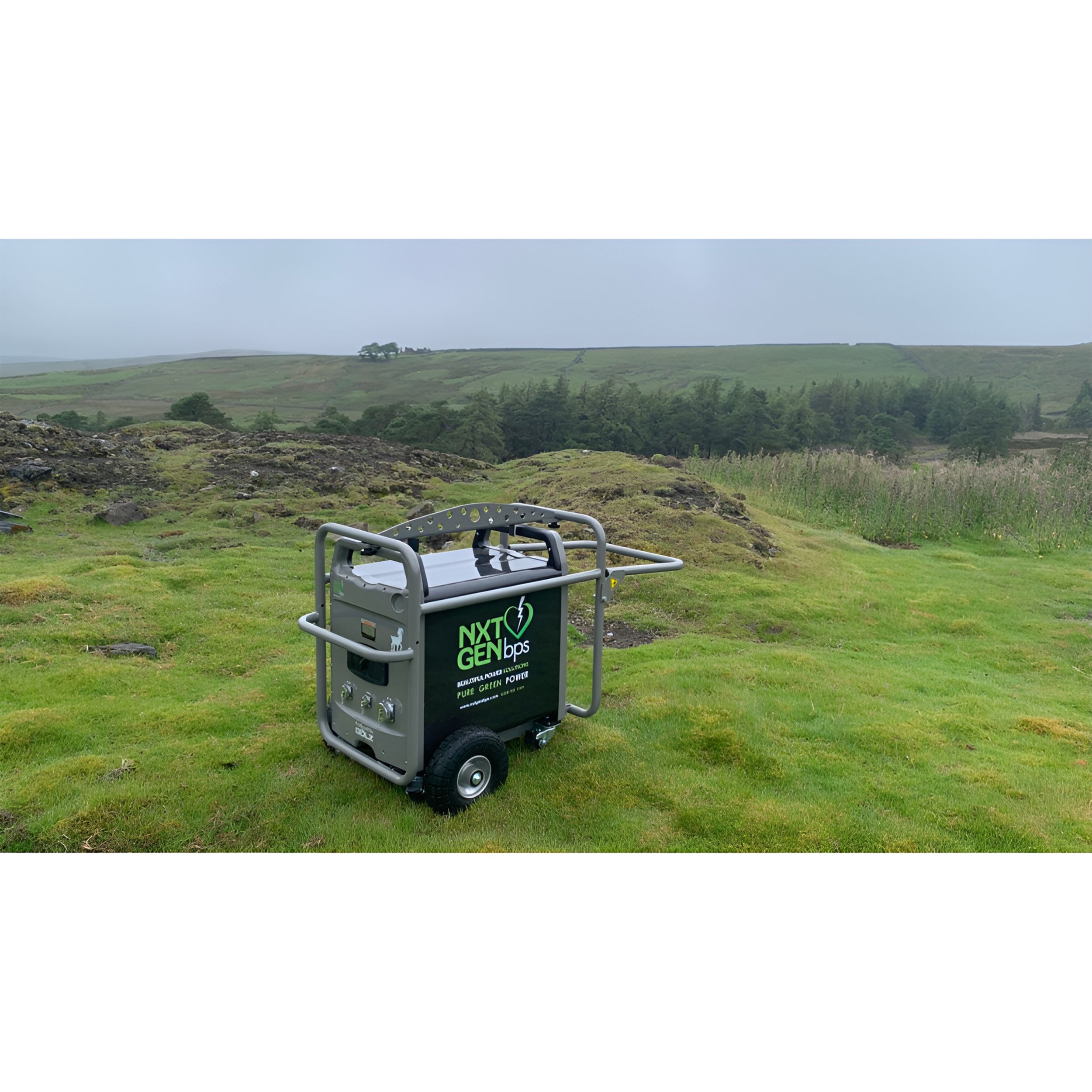 NXTGEN Goat 4.8kWh Portable Power Station with CEE Outlet & Protective Cage - Grey | Solar Generator for Camping, RV, Emergency Backup & Off-Grid Power