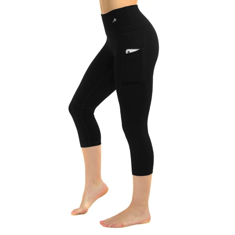 CompressionZ Women's High-Waist Compression Capri Leggings - Yoga, Running, Gym Workout Tights - Plus Size Activewear for Women - Perfect for Yoga, Pilates, Running & Gym Training