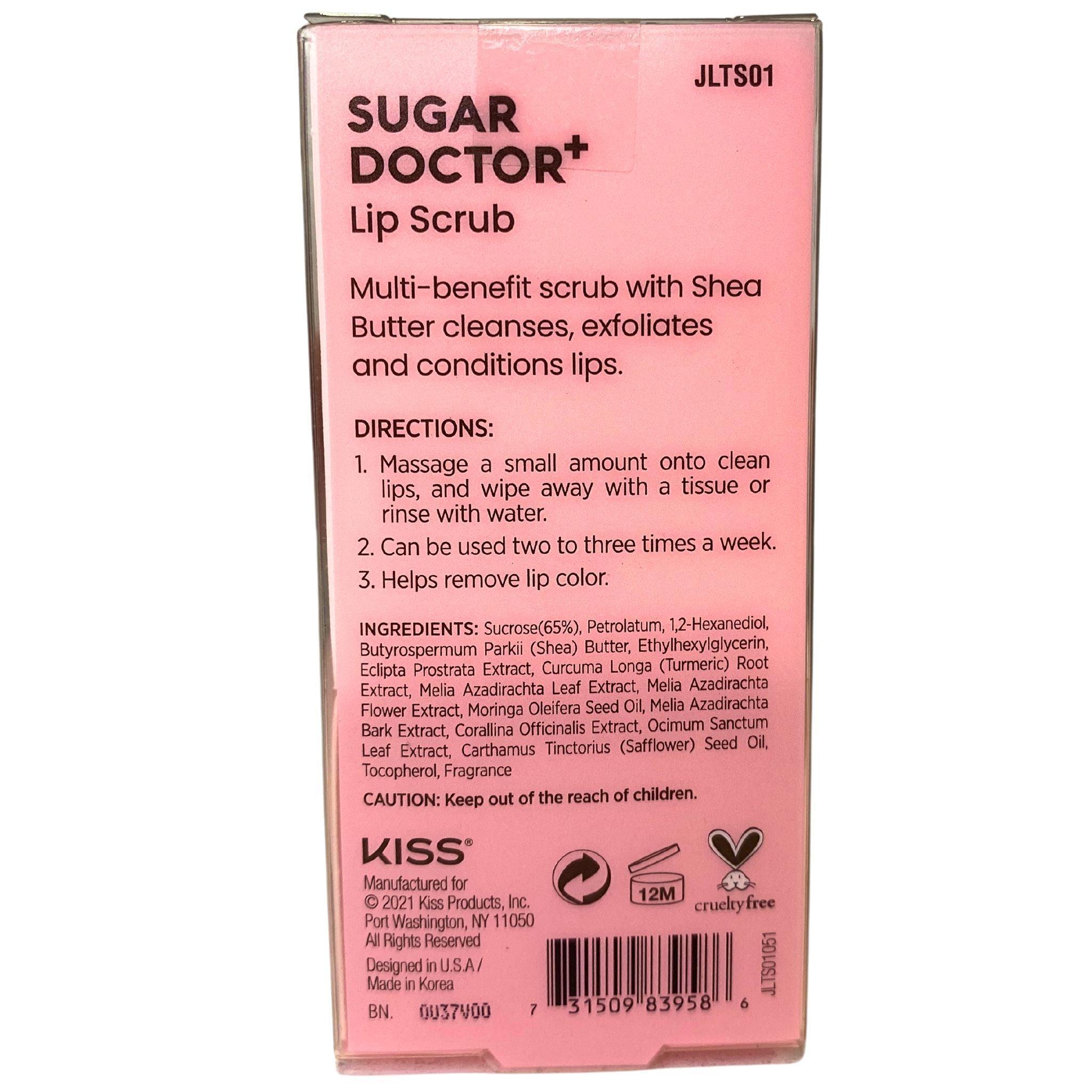 JOAH Sugar Doctor Lip Scrub with Shea Butter - Peach Scented Exfoliator (0.35oz, Pack of 35) for Soft, Smooth Lips - Perfect for DIY Spa & Gift Sets