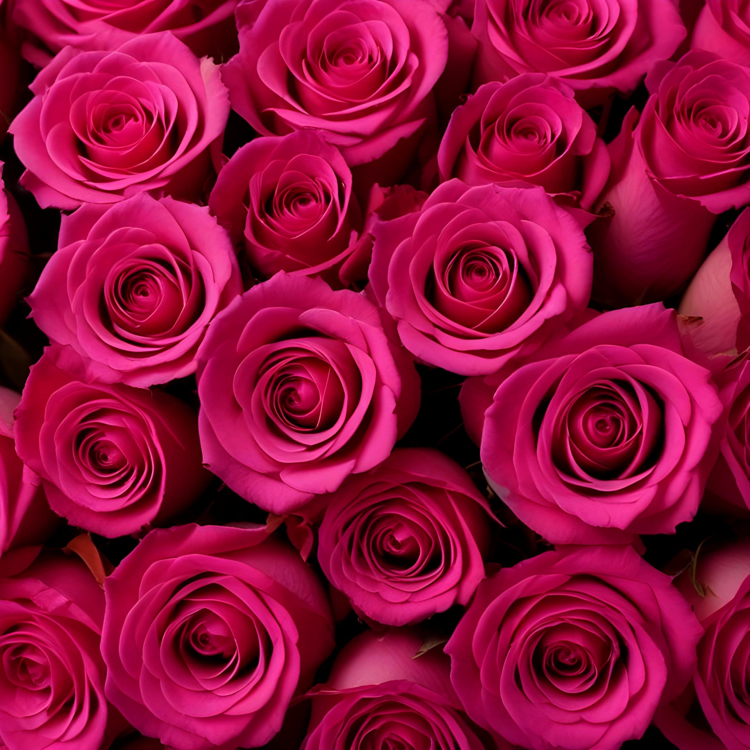 100 Fresh Hot Pink Roses - Premium Arabella Bouquet for Delivery | Birthday, Anniversary, Mother's Day Gift for Women | Perfect for Weddings, Home Decor & Romantic Surprises