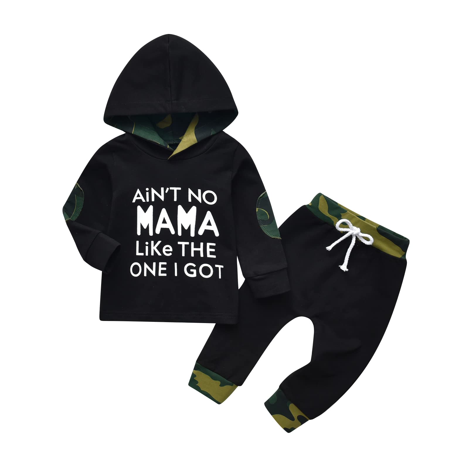 Eghunooy Toddler Baby Boy Clothes Set - Long Sleeve Hoodie & Pants Outfit for Infants 12-24 Months | Soft Cotton Playwear for Winter & Casual Wear