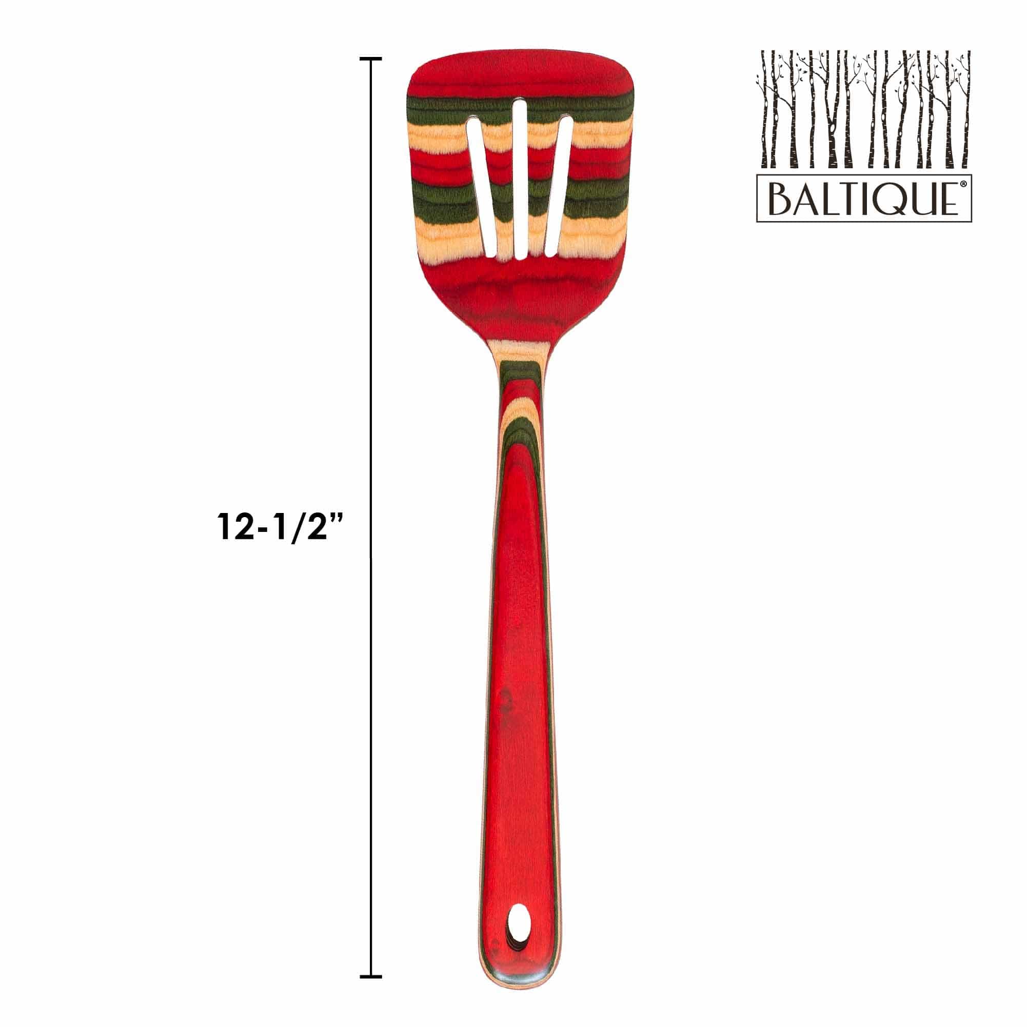 Baltique® North Pole Collection Slotted Spatula - 12.5 Inch Non-Stick Turner for Baking, Cooking & Serving - Perfect for Pancakes, Cookies & Grilling