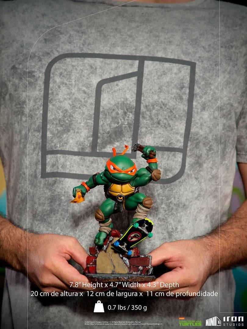 Iron Studios TMNT Michelangelo MiniCo Figure - Collectible Teenage Mutant Ninja Turtle Action Figure for Fans & Collectors - Perfect for Display, Gifts, and TMNT Merchandise Collections