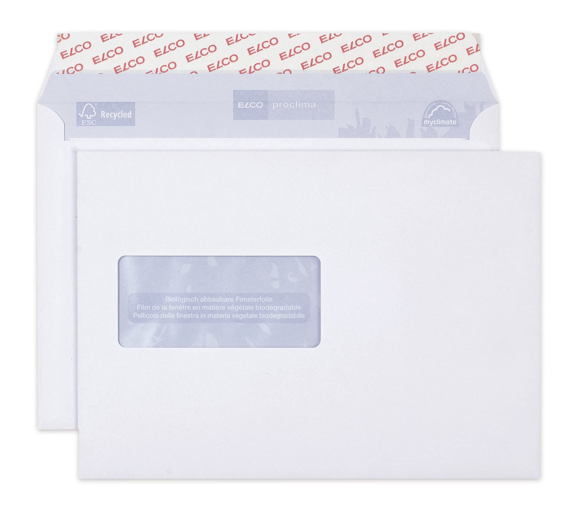 Eco-Friendly FSC Certified CO2 Neutral Peel & Seal Recycling Wallet Envelopes - 100GSM, 100x45mm Left Window, White (500 Envelopes per Box) - Perfect for Business Mail, Invoicing & Eco-Conscious Office Use