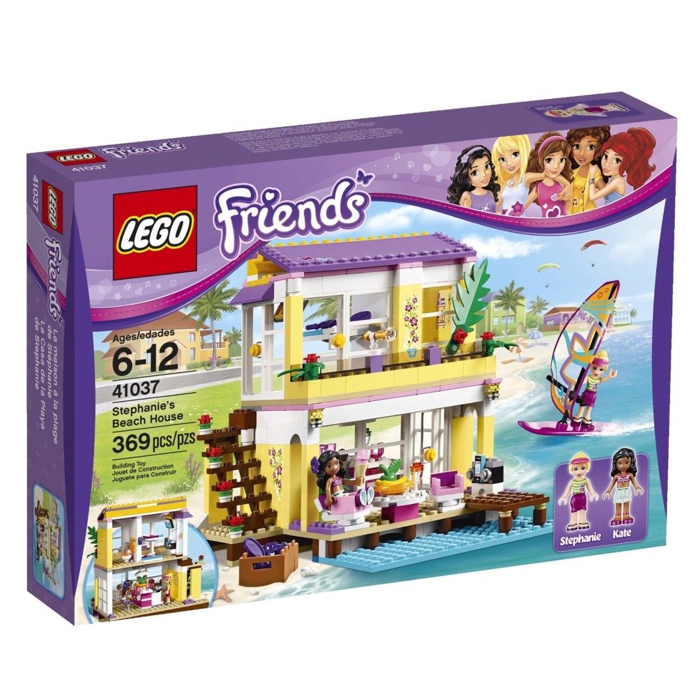 LEGO Friends 41037 Stephanie's Beach House Building Set - 369 Piece Beachfront Villa Toy for Girls & Kids Ages 6-12 | Creative Play, Birthday Gift, Room Decor