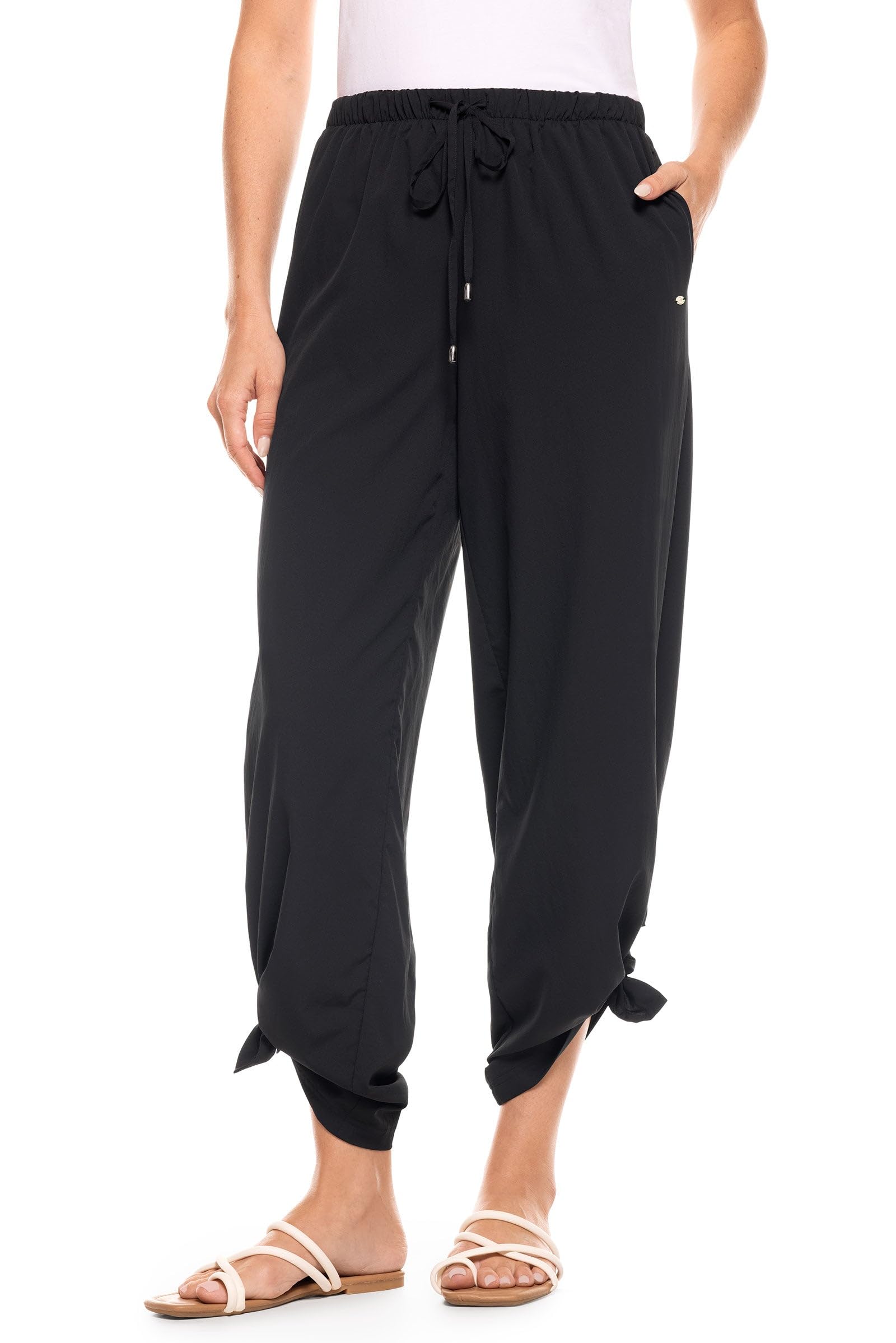 Coolibar UPF 50+ Women's Sun Protective Wide Leg Pants - Lightweight Breathable Travel & Beach Cover-Up for Summer Outdoor Activities