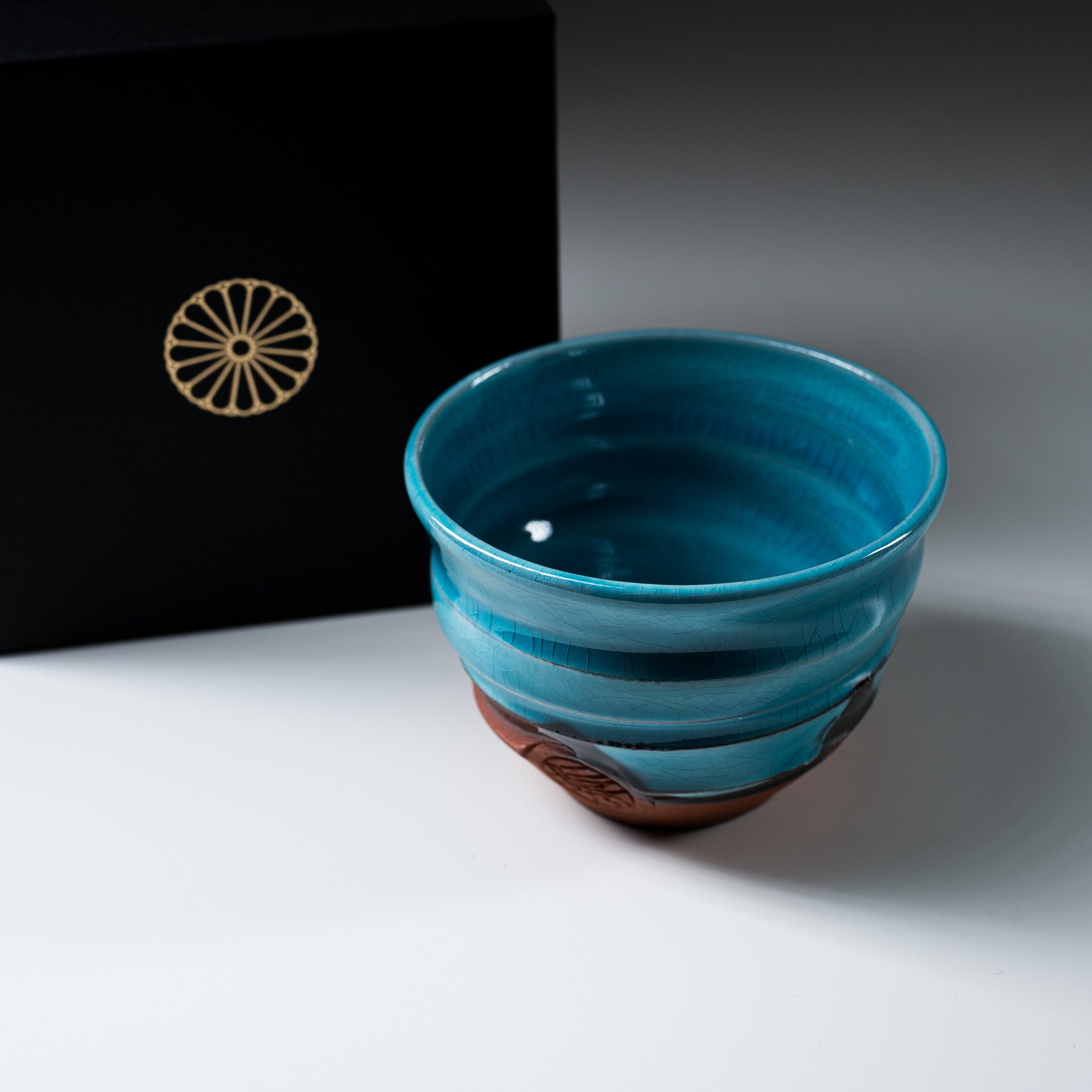 NINSHU Tea Cup and Dessert Bowl Set - Premium Ceramic SOUKU / 蒼空 Collection - Perfect for Japanese Tea Ceremony, Dessert Serving, and Home Decor