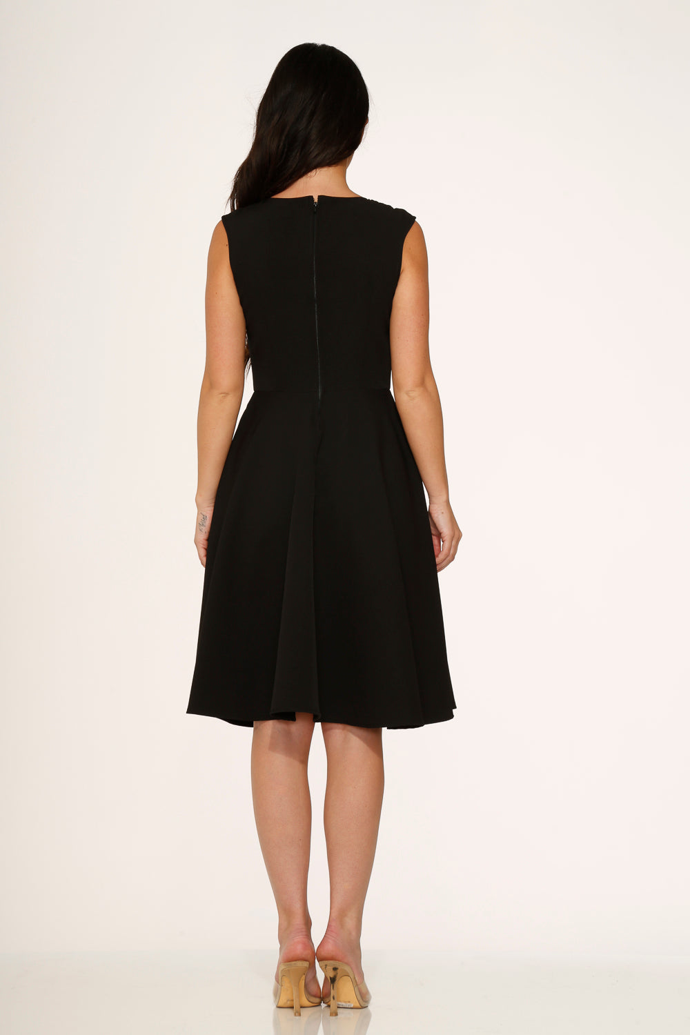 Elegant Black Swing Dress for Women - Flowy A-Line Party Dress - Perfect for Cocktail Parties, Date Nights & Special Occasions