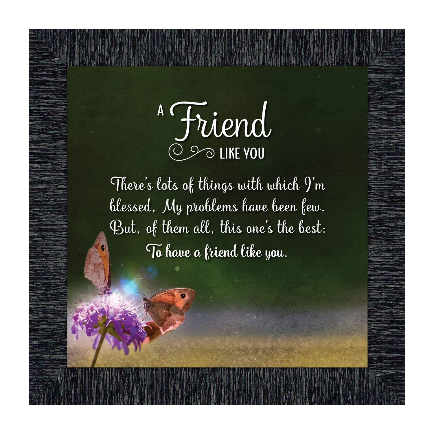 Crossroads Home Décor Best Friend Picture Frame - Perfect for Best Friend Birthday Gifts, Anniversaries, and Home Decor, 6315CH