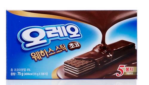 Delicious Dongseo Oreo Chocolate Wafer Stick 75g (15g x 5pcs) - Authentic Korean Snacks | Perfect for Gifts, Travel, Hiking, Camping & Quick Energy Boost