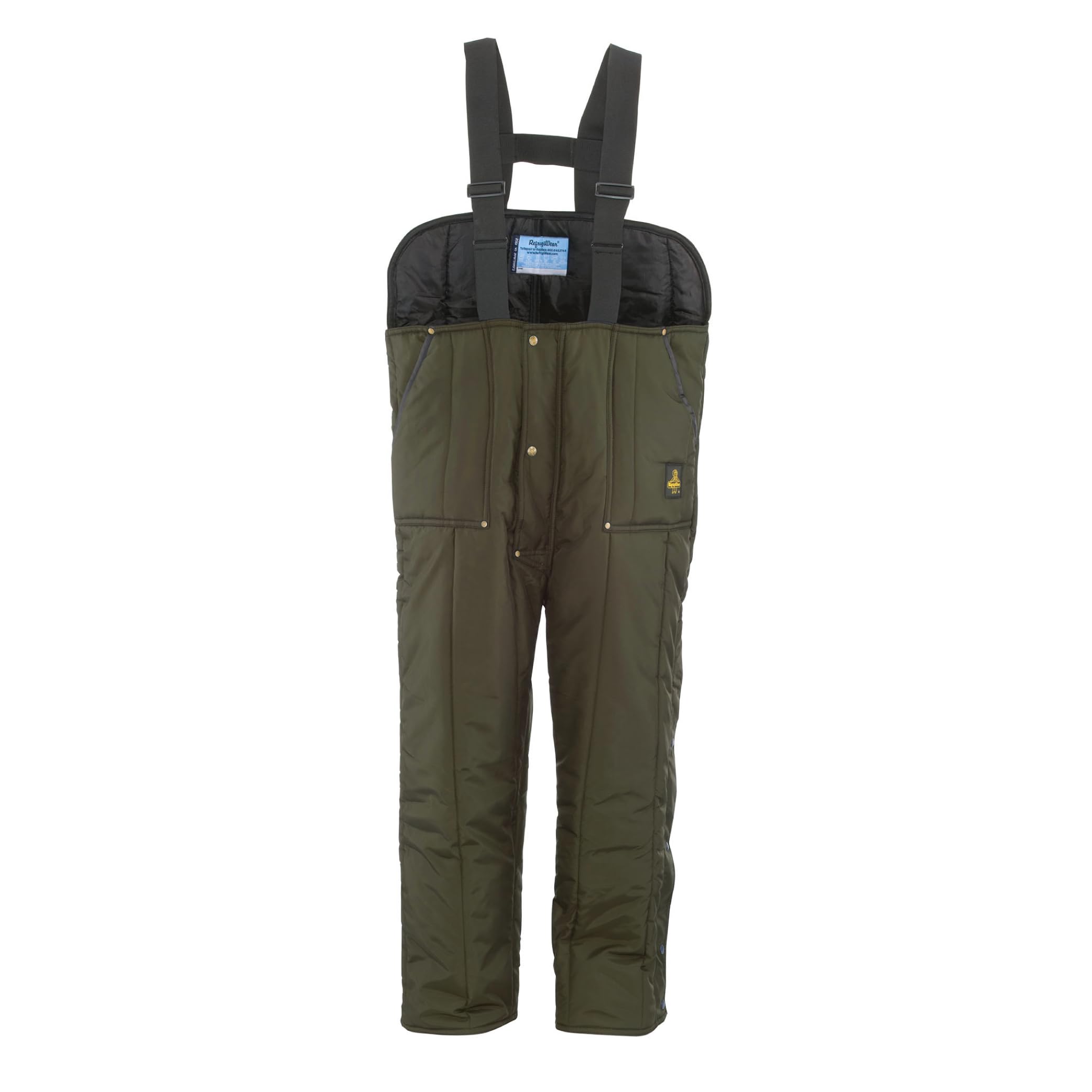 RefrigiWear Iron-Tuff Insulated Low-Bib Overalls for Men & Women -50°F Extreme Cold Weather Workwear - Heavy Duty Winter Coveralls for Construction, Hunting & Outdoor Jobs