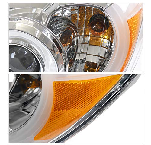 LED Tube Projector Headlights for 2006-2009 Toyota 4Runner - Chrome Housing, Bright White Light - Perfect for Night Driving & Off-Road Adventures