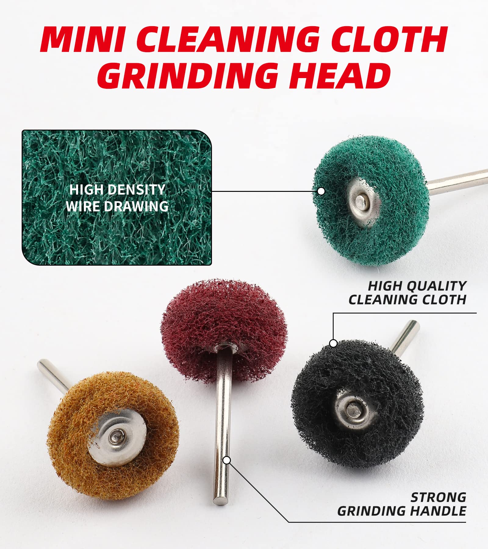 40 Pack 1 Inch Rotary Tool Buffing Wheels - 1
