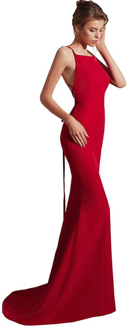 Elegant Women's Mermaid Straps Long Prom Evening Dresses - Perfect for Formal Dances, Weddings & Special Occasions
