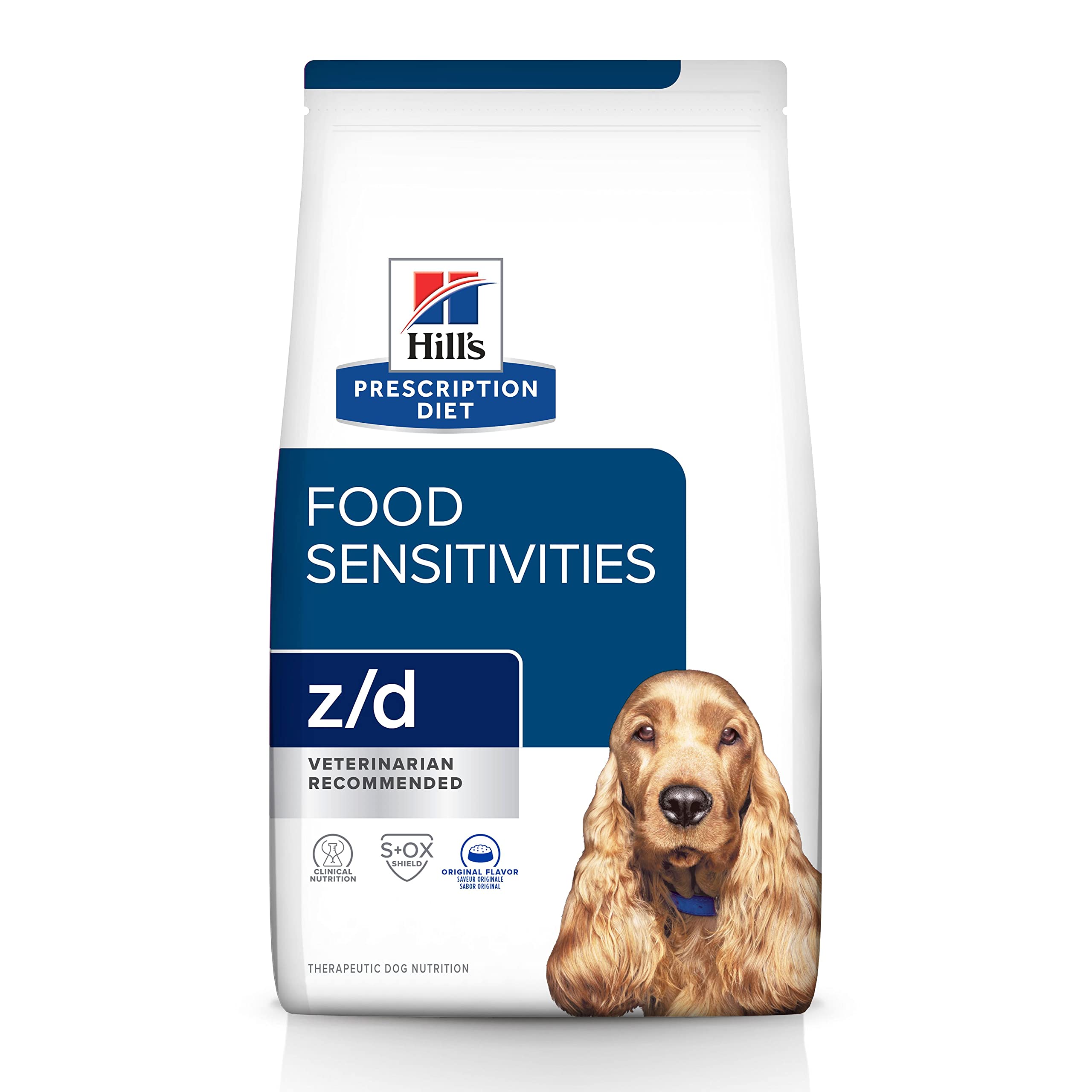 Hill's Prescription Diet z/d Dry Dog Food for Skin & Food Sensitivities - Veterinary Recommended Hypoallergenic Dog Food for Allergies & Digestive Health - Perfect for Dogs with Sensitive Skin & Dietary Needs
