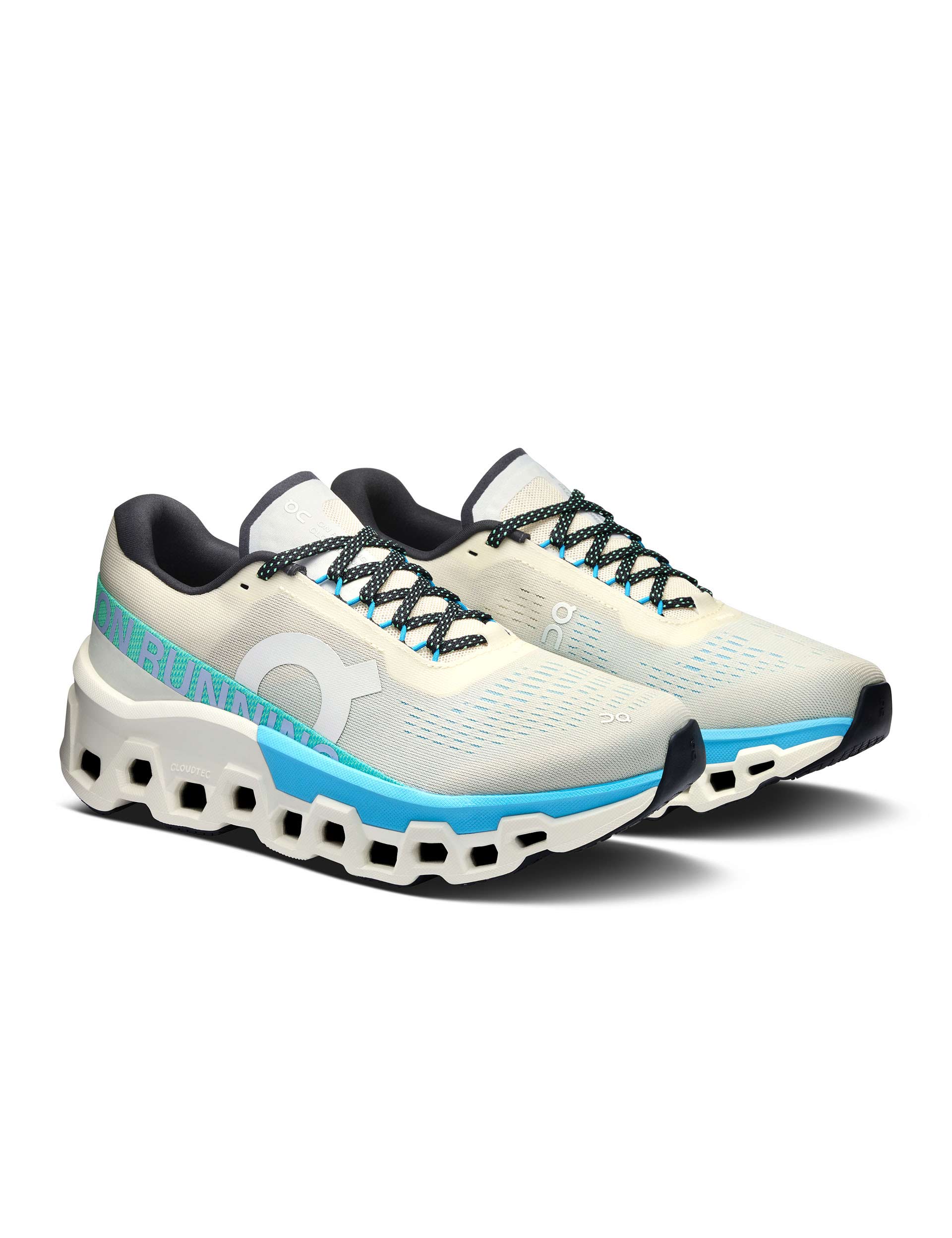 Cloudmonster 2 Running Shoes - Lightweight Cushioned Sneakers for Men & Women in Cream/Horizon Color - Perfect for Jogging, Gym Workouts and Daily Walking