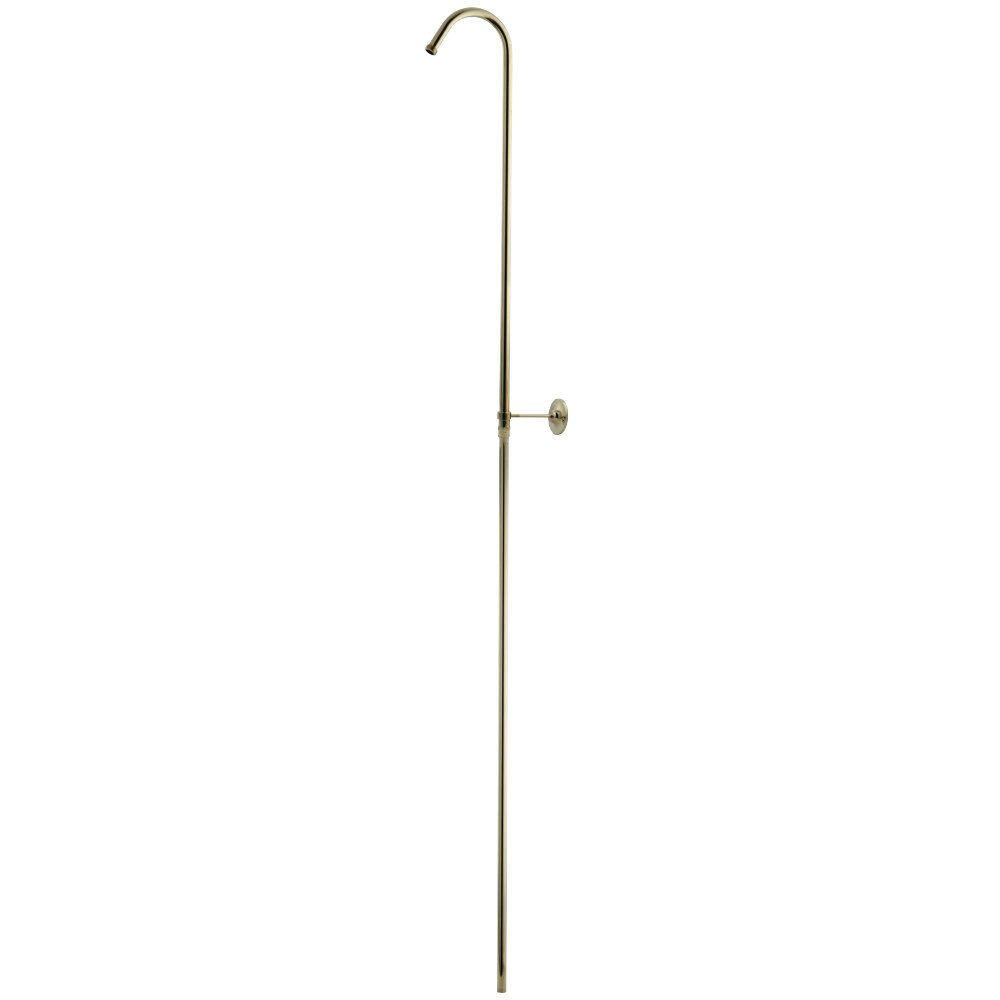 Vintage Brass Shower Conversion Kit - No Spout & Shower Head Included - Polished Brass Finish for Bathroom Renovation - Perfect for Vintage Style Bathroom Upgrades