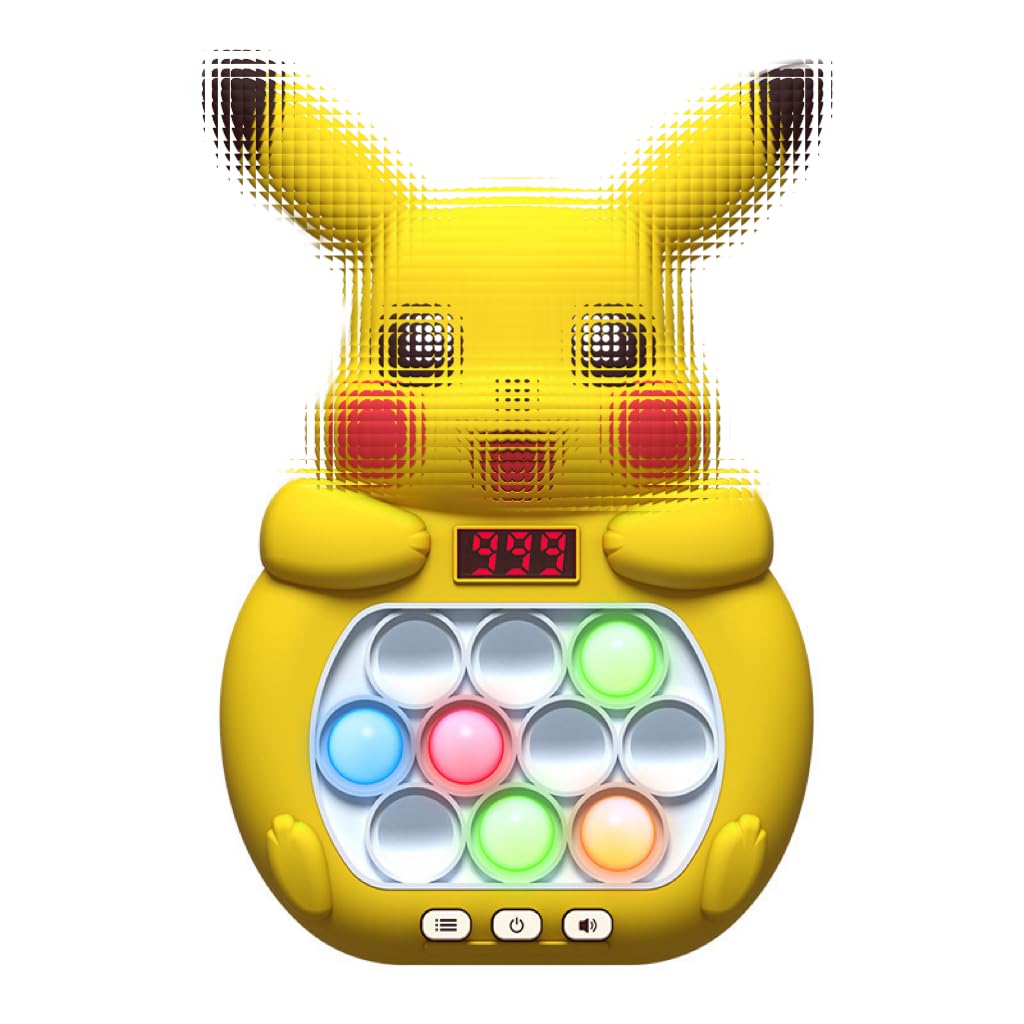 Electronic Pop It Fidget Toy, Fast Push Bubble Sensory Game for Kids & Adults, Interactive Puzzle Pop Game with 4 Modes - Stress Relief & Focus Tool for Home, Office, Travel & Classroom