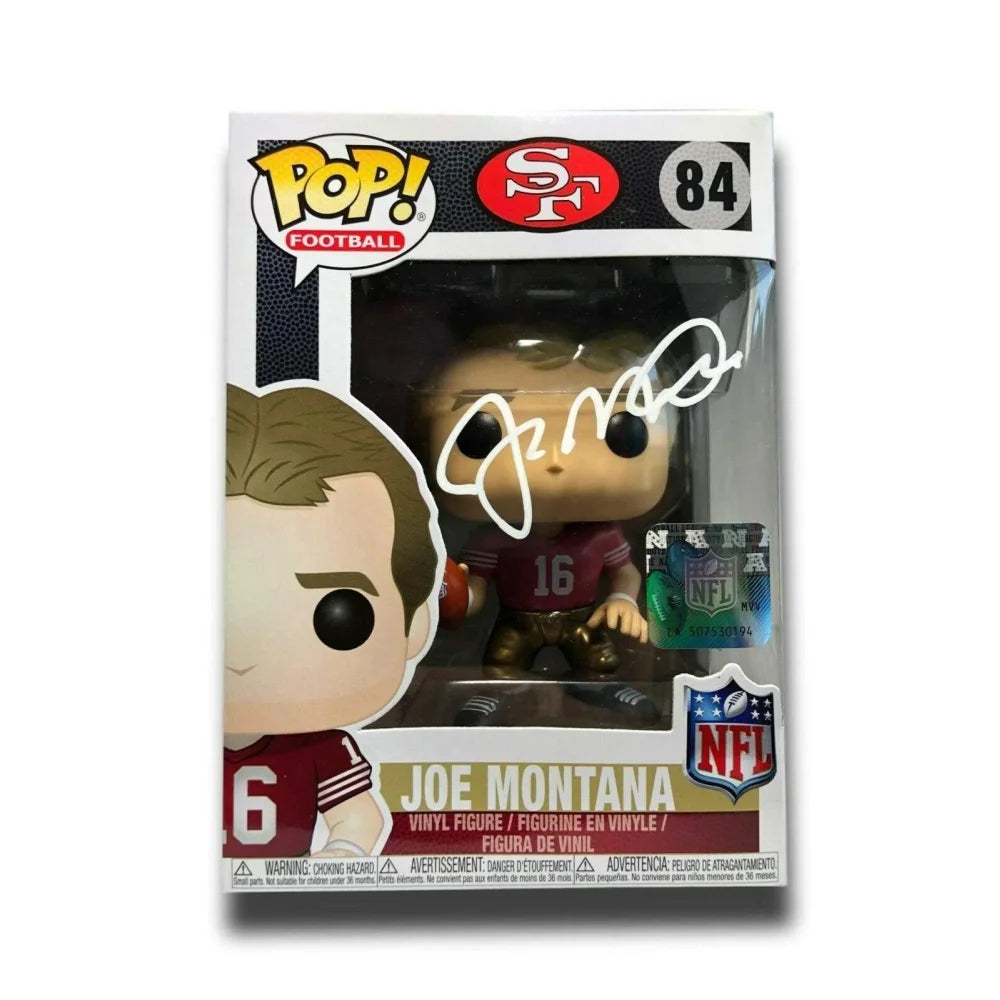 Joe Montana Autographed Funko Pop Vinyl Figure with BAS COA - San Francisco 49ers #84 NFL Collectible - Perfect for Sports Memorabilia Displays, Man Cave Decor & Football Fan Gifts