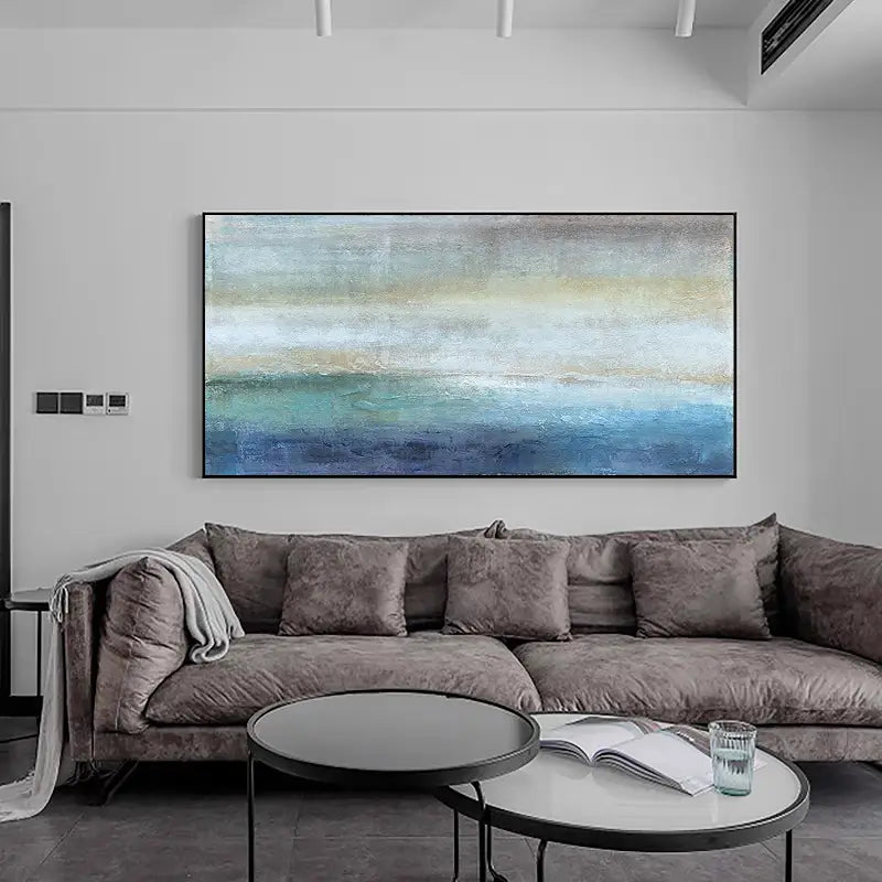 Ocean and Sky Painting #OS 024 - Handmade Seascape Wall Art for Home Decor, Office, or Gift - Perfect for Living Room, Bedroom & Coastal Themed Spaces