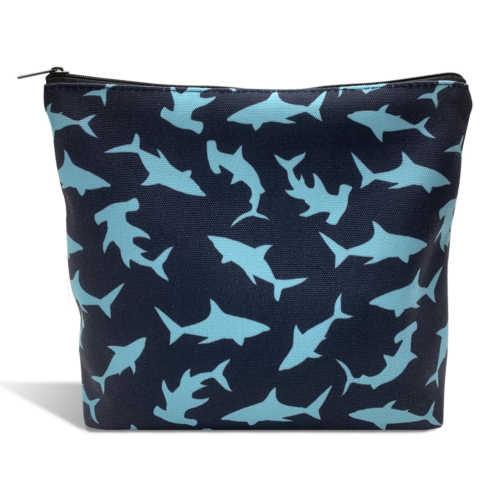 Cute Shark Makeup Bag for Women & Teens - Animal Shark Lovers Gift, Funny Cosmetic Travel Organizer - Perfect for Mothers Day, Christmas, Birthday & Friendship Gifts | Great for Travel, Daily Makeup Storage & Shark-Themed Gifts