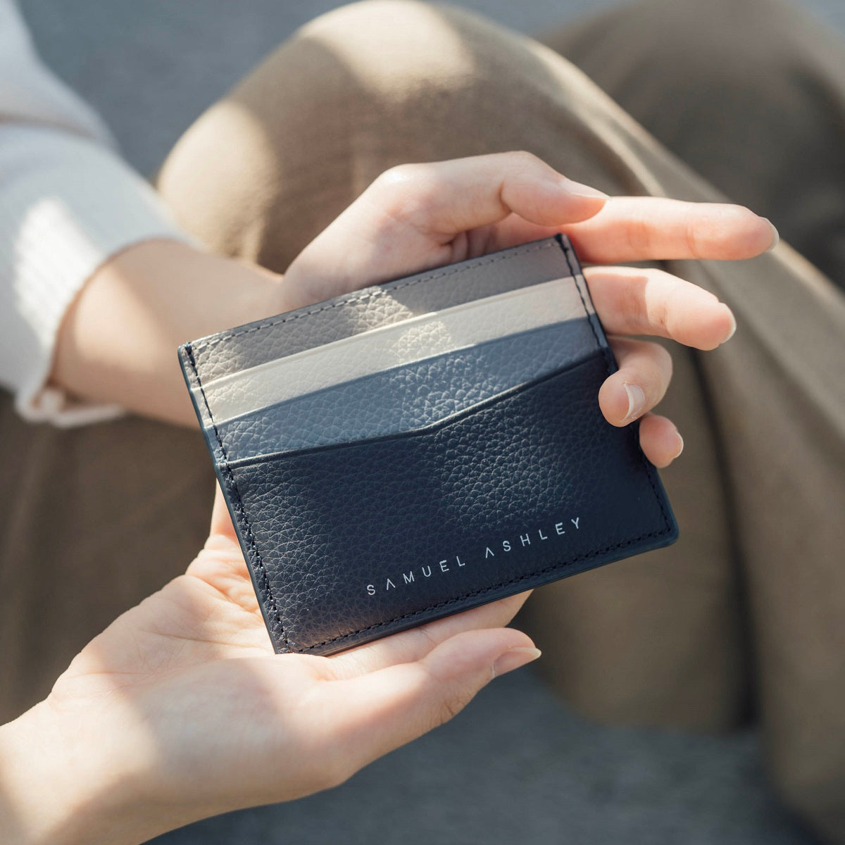 Finley Genuine Leather Card Holder Wallet - Slim RFID Blocking Minimalist Design for Men & Women | Perfect for Everyday Use, Travel & Business